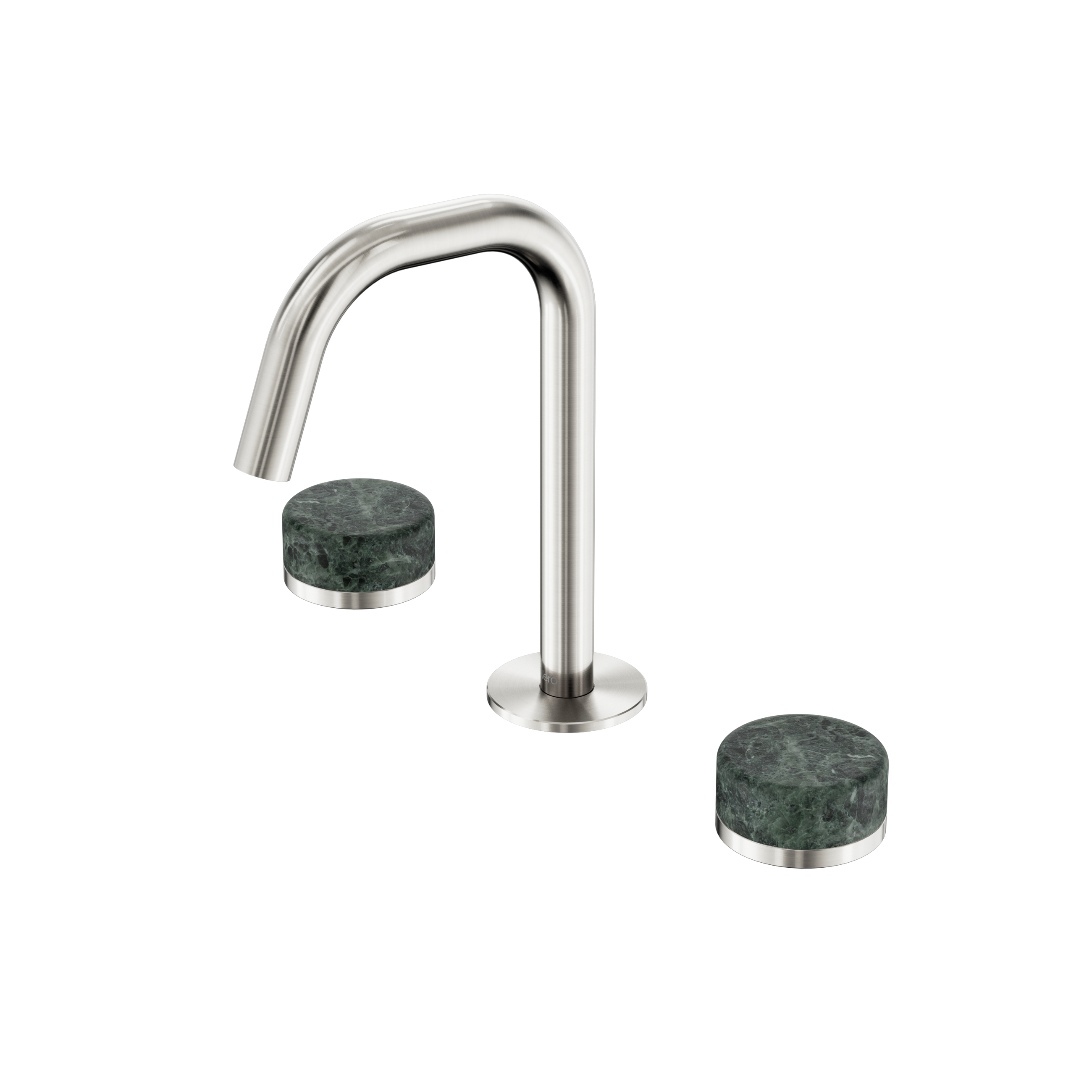 Serenity Basin Set Edge Spout With Verde Alpi Handle Brushed Nickel