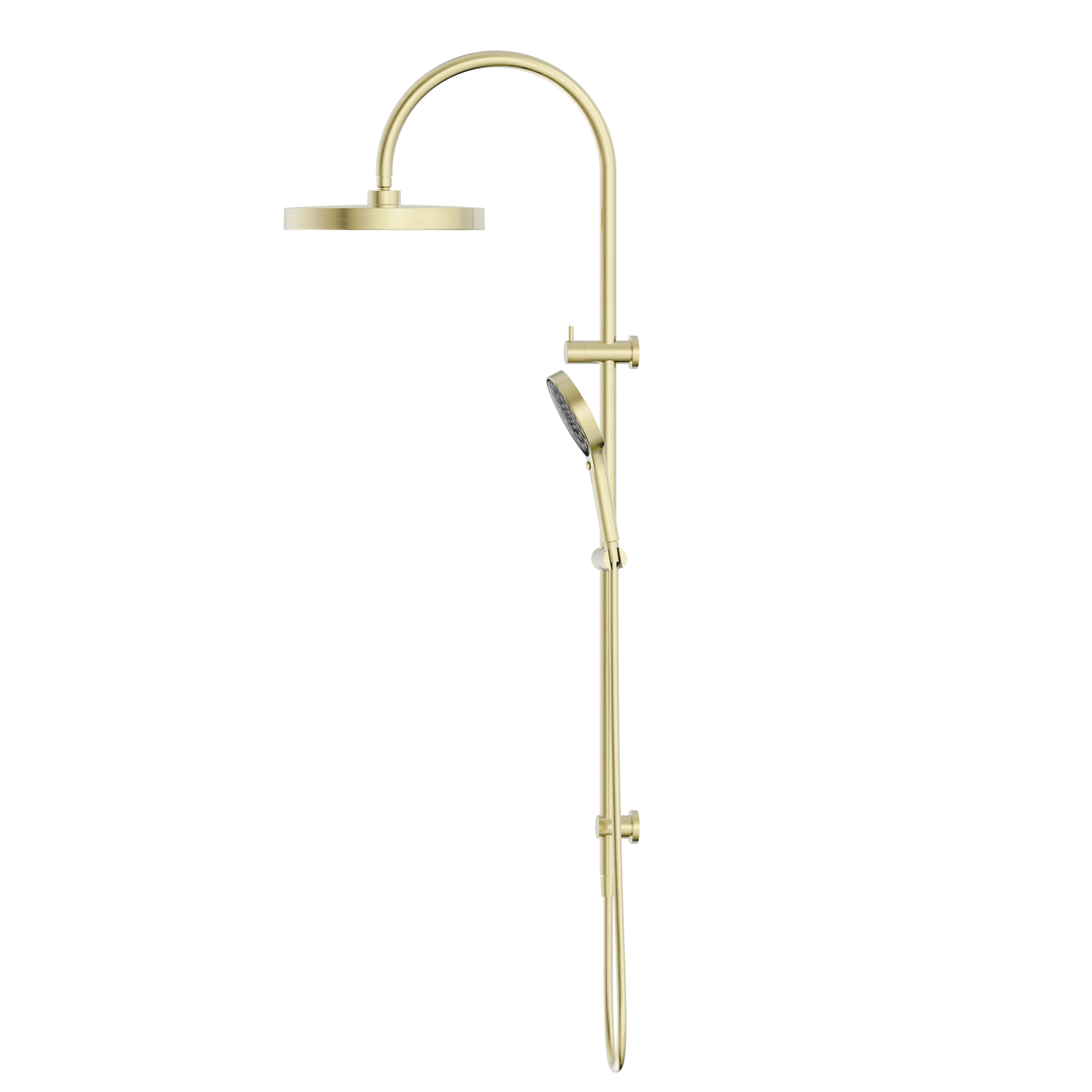 Serenity Twin Shower Brushed Gold