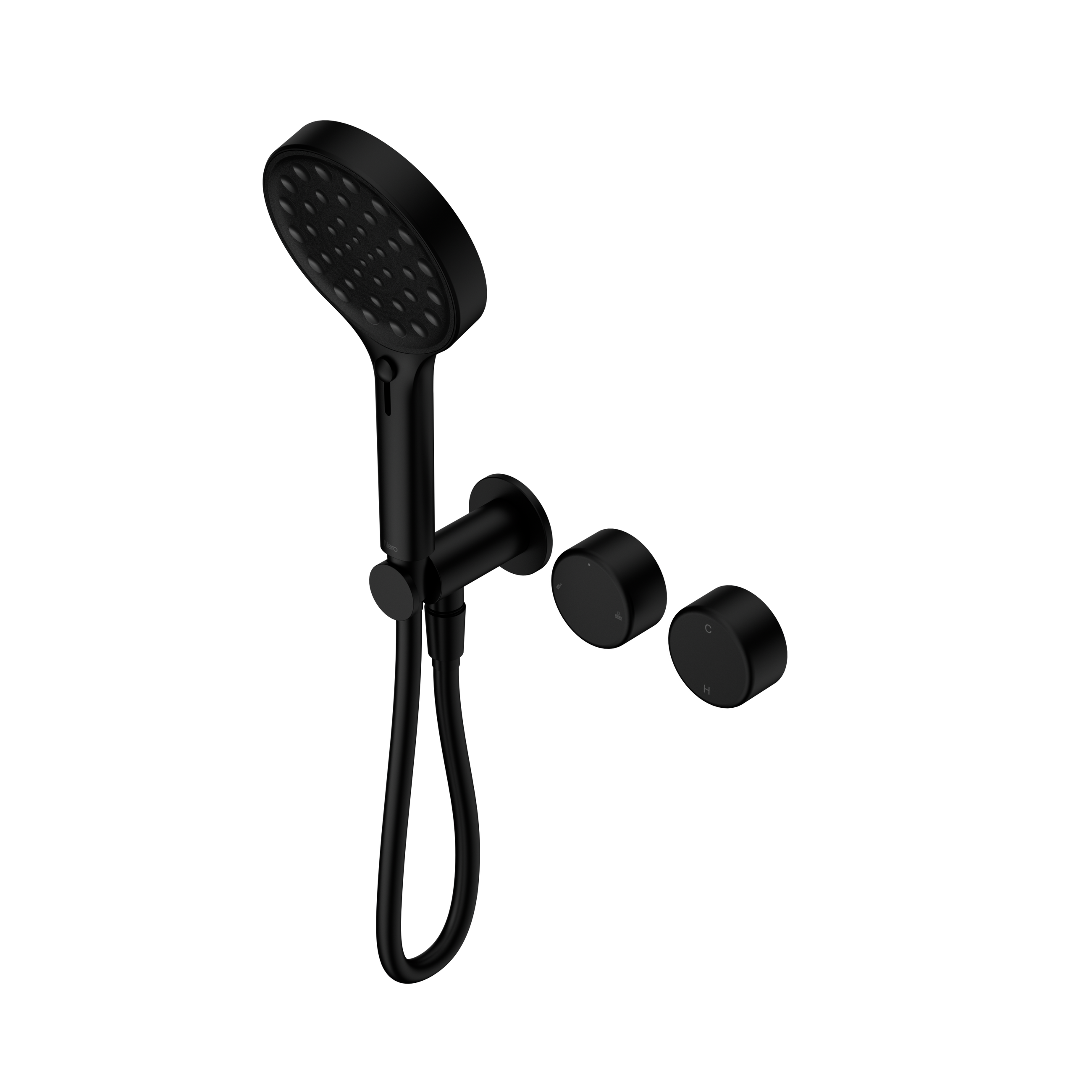 Serenity Progressive Shower System With Metal Handle And Serenity Hand Shower Matte Black