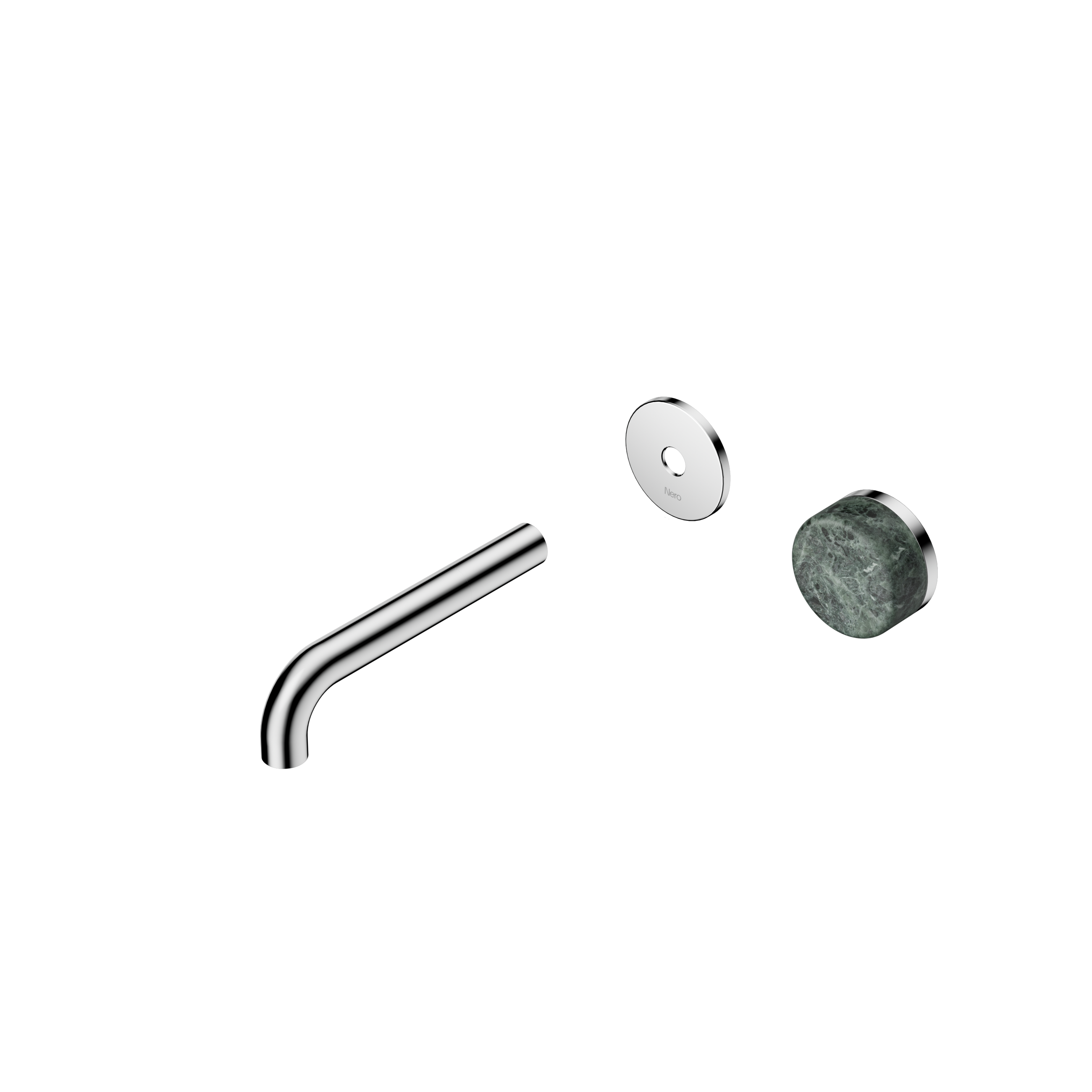 Serenity Progressive Wall Basin Mixer 160mm Spout With Verde Alpi Handle Trim Kit Only Chrome