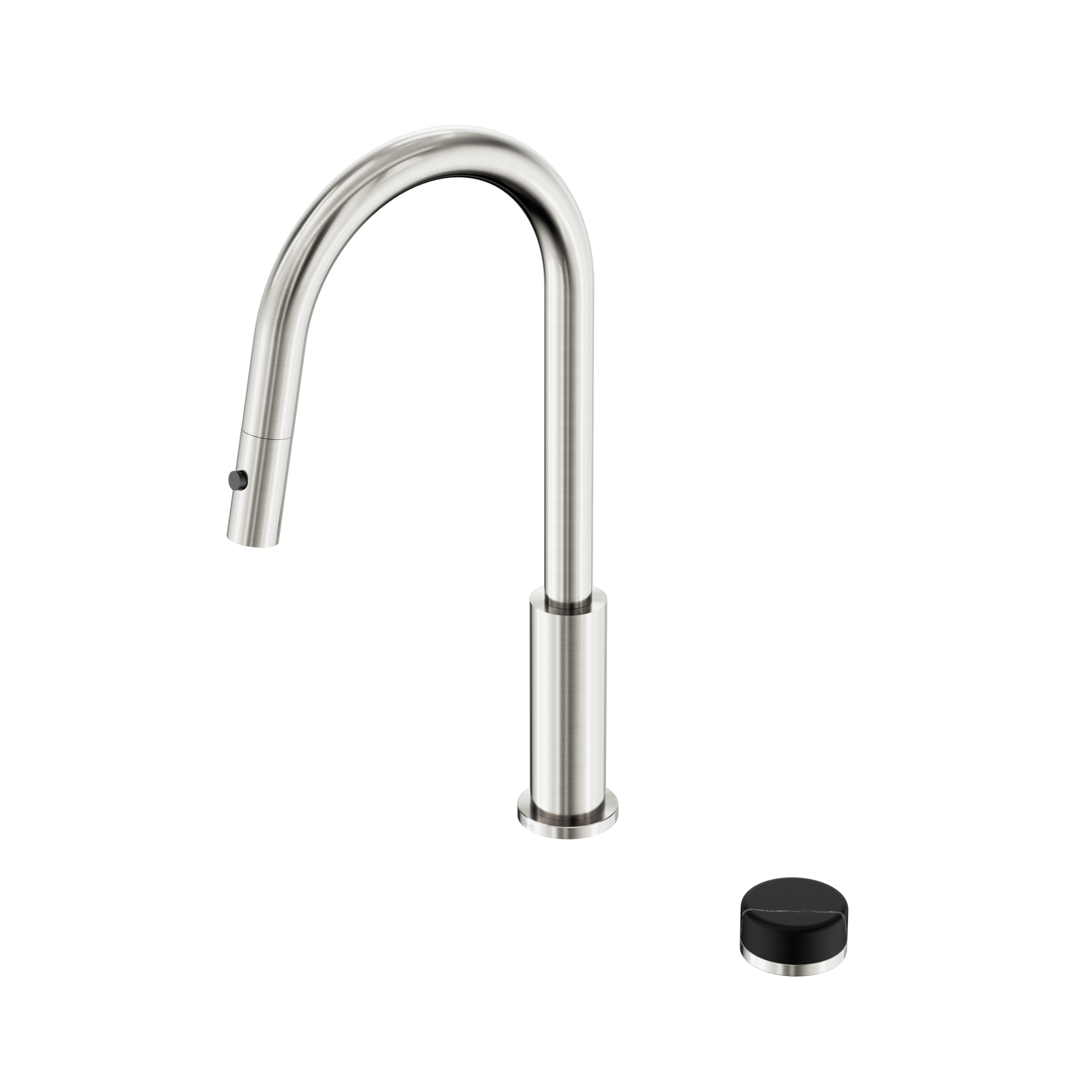 Serenity Progressive Pull Out kitchen Set With Marquina Black Handle Brushed Nickel