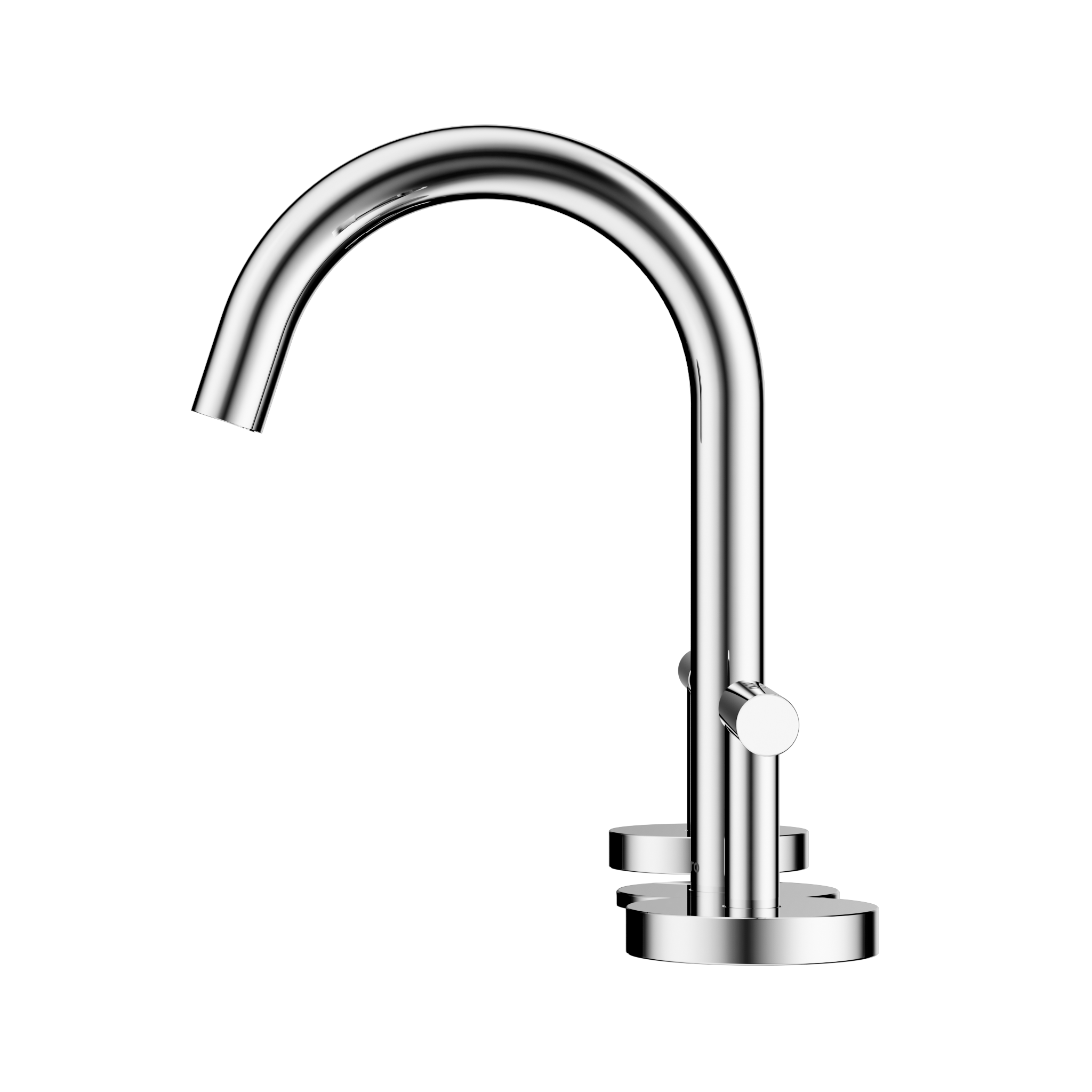 Mecca Lever Basin Set Arc Spout Chrome