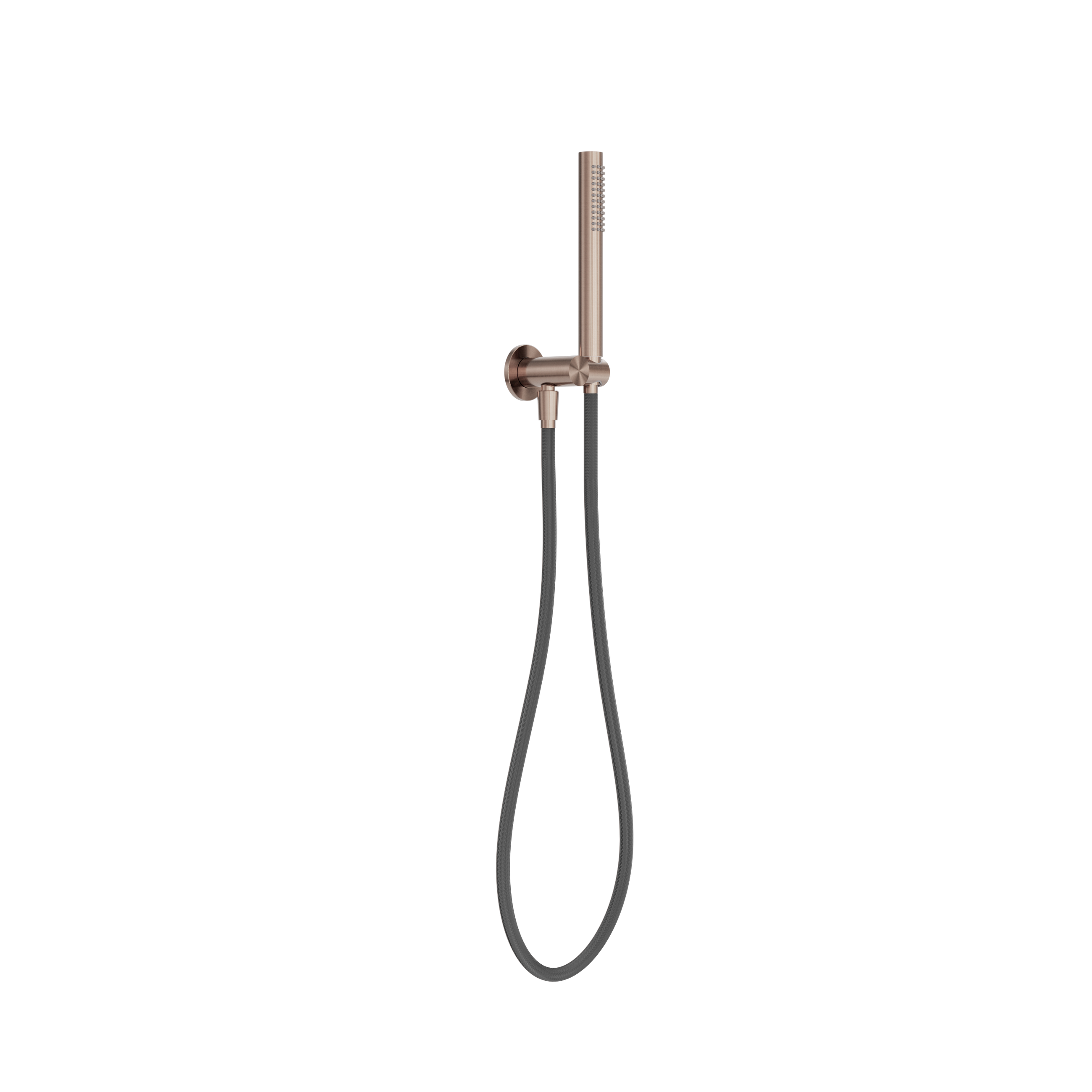 Zen SS316L Shower On Bracket With Outdoor Shower Hose Brushed Bronze