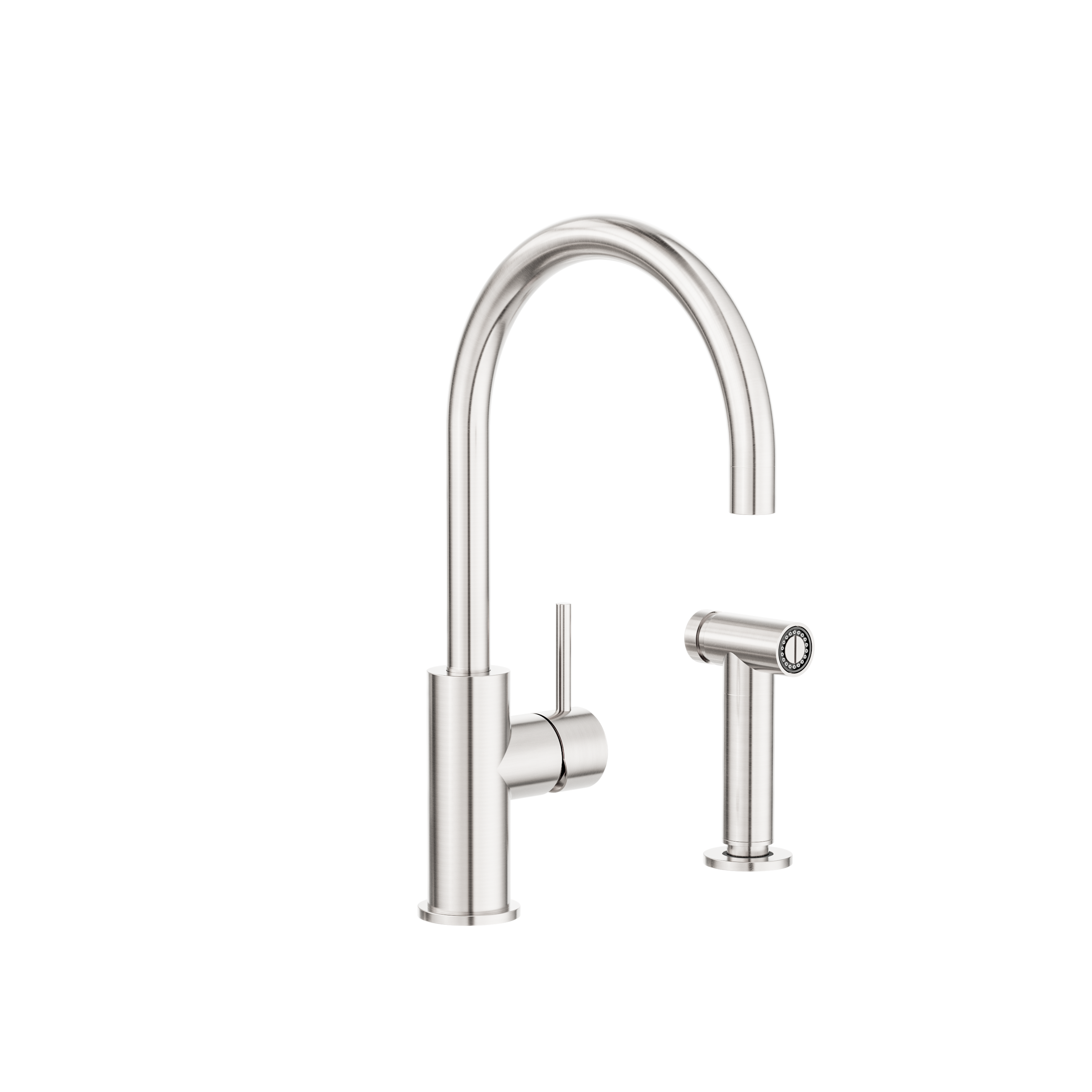 Zen SS316L Kitchen Mixer With Hand Spray Brushed Nickel