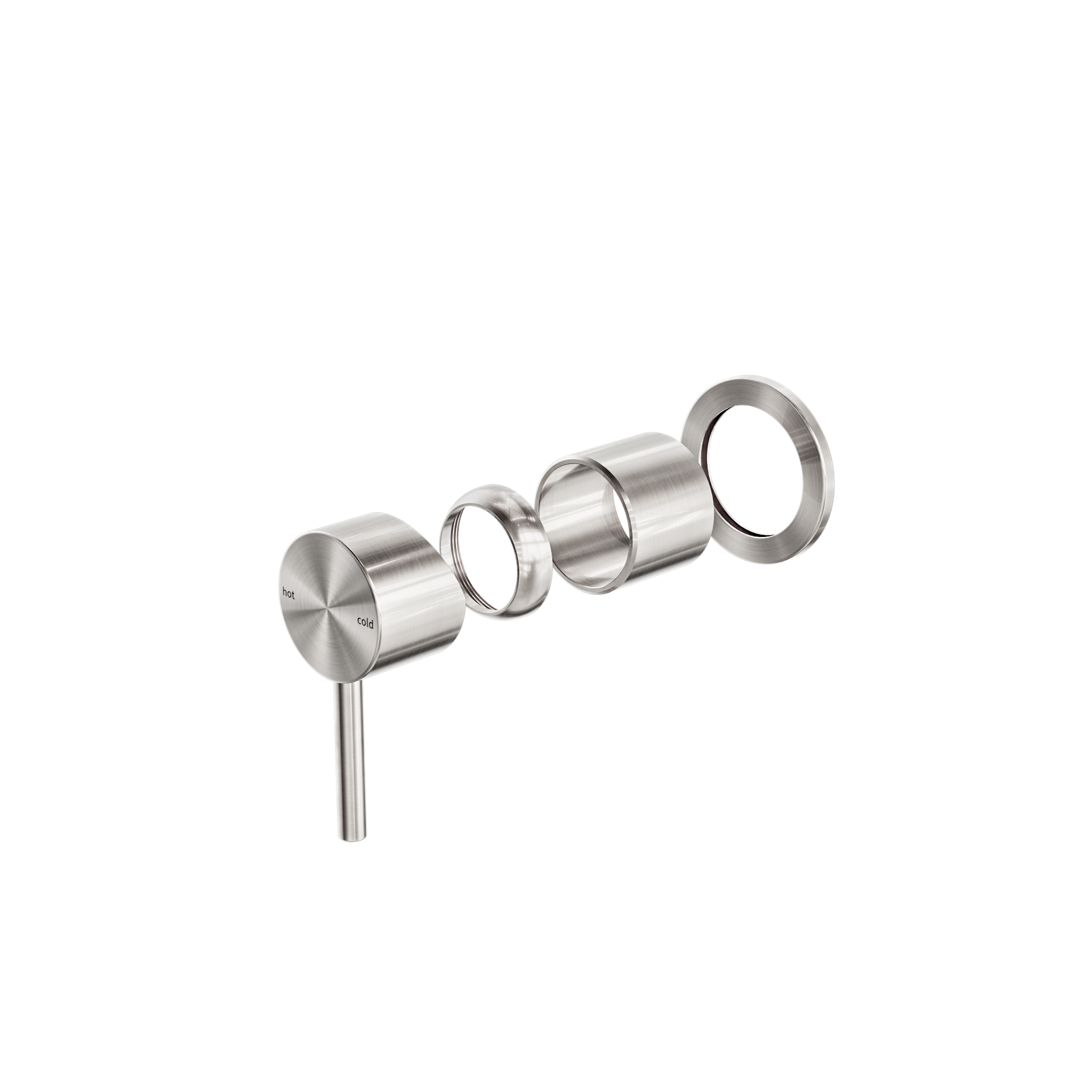 Zen SS316L Shower Mixer Trim Kits Only Brushed Nickel