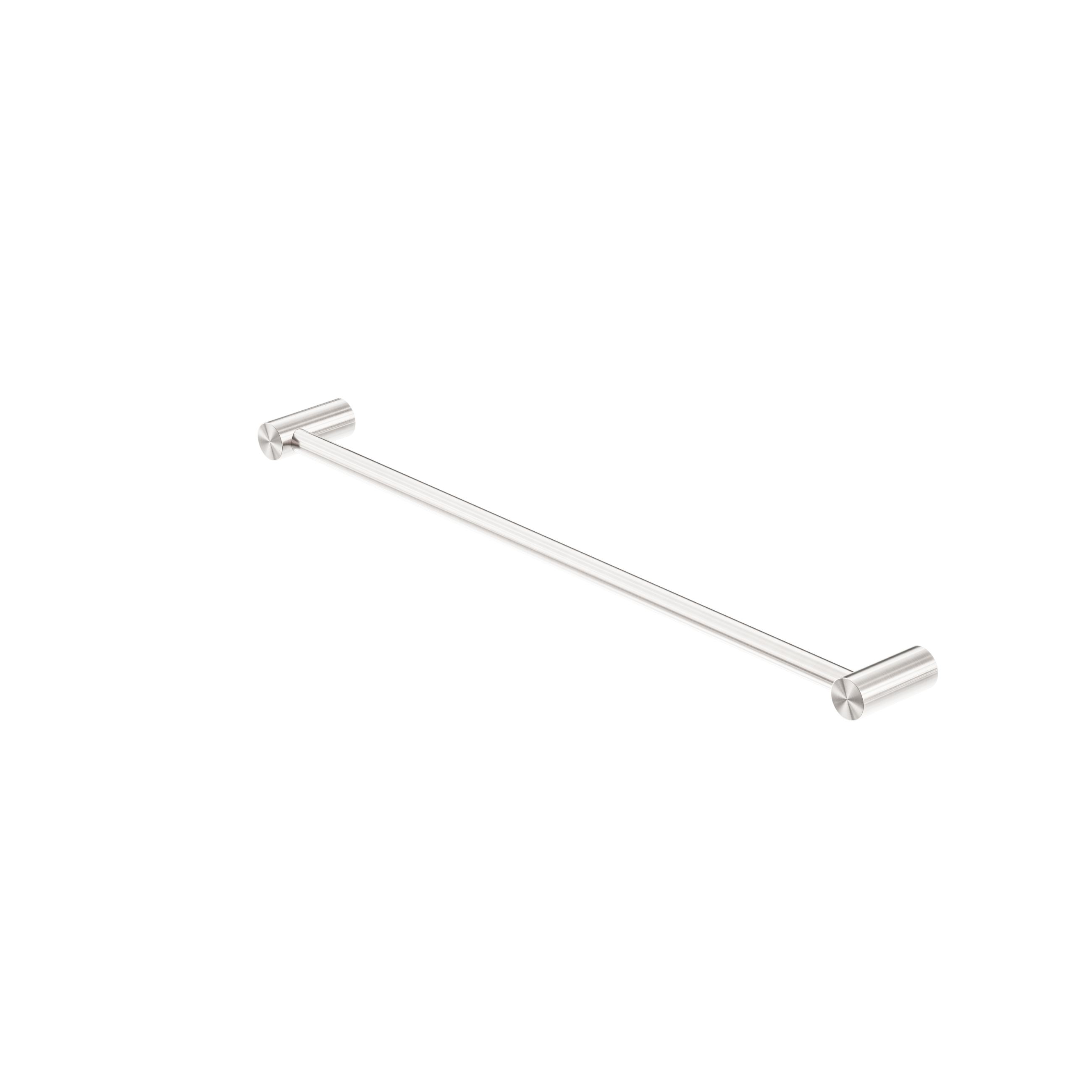 Zen SS316L Single Towel Rail 600mm Brushed Nickel