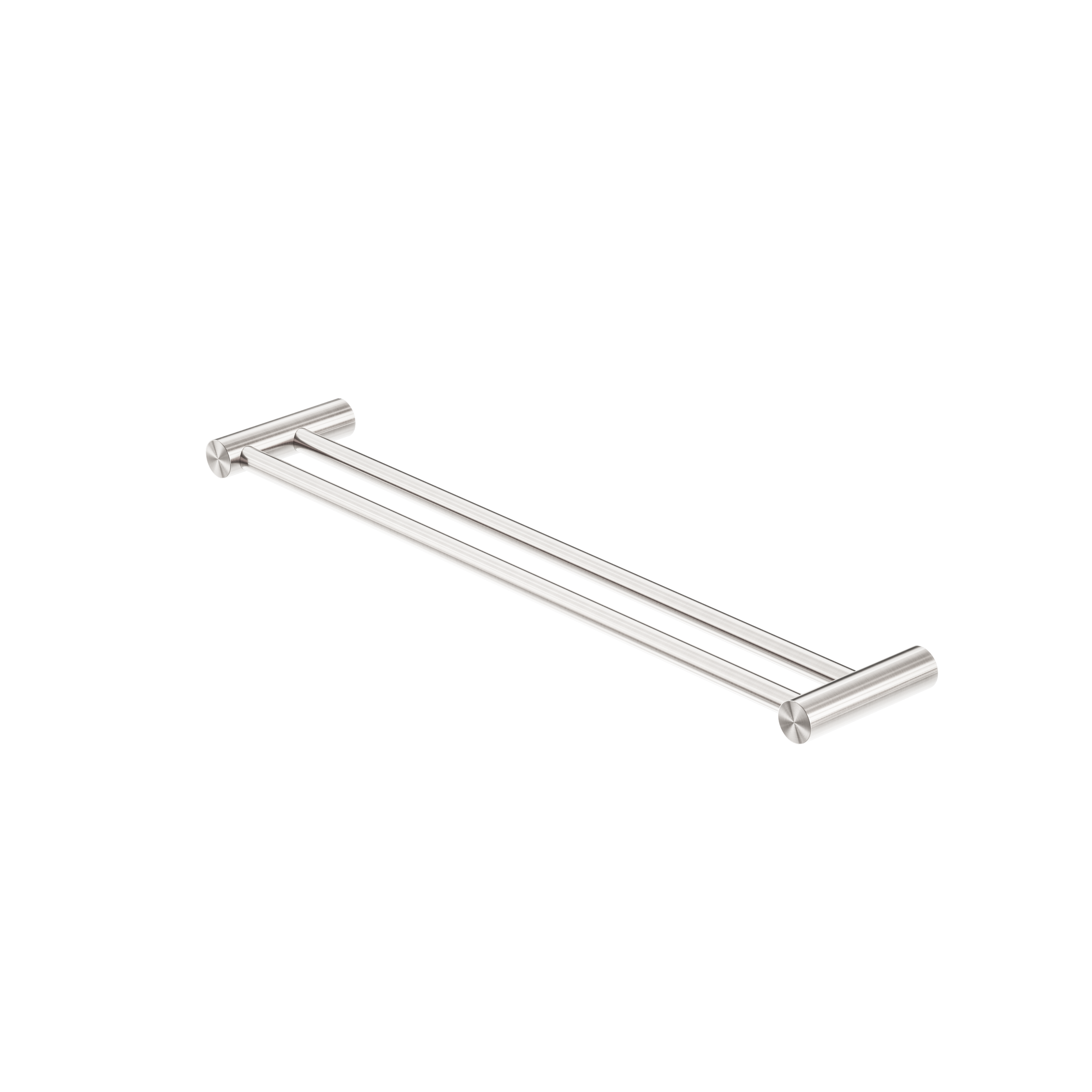 Zen SS316L Double Towel Rail 600mm Brushed Nickel