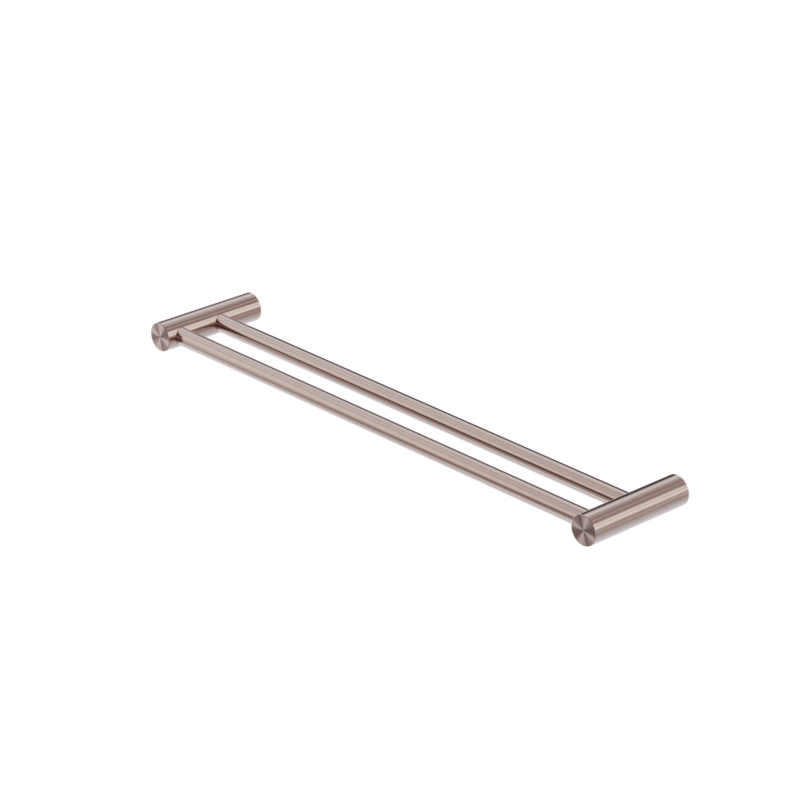 Zen SS316L Double Towel Rail 600mm Brushed Bronze