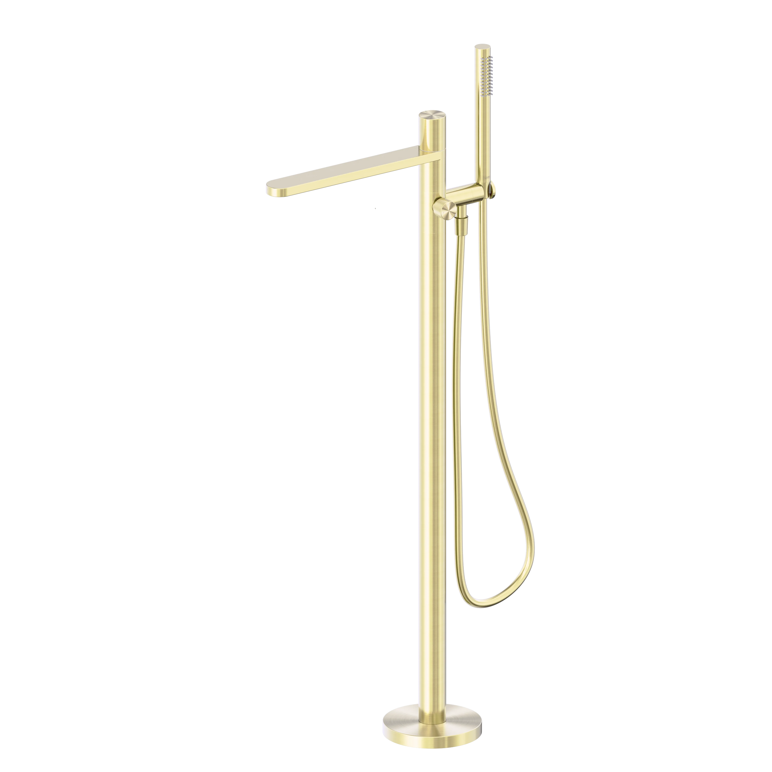 Pure SS316L Progressive Freestanding Bath Mixer Brushed Gold