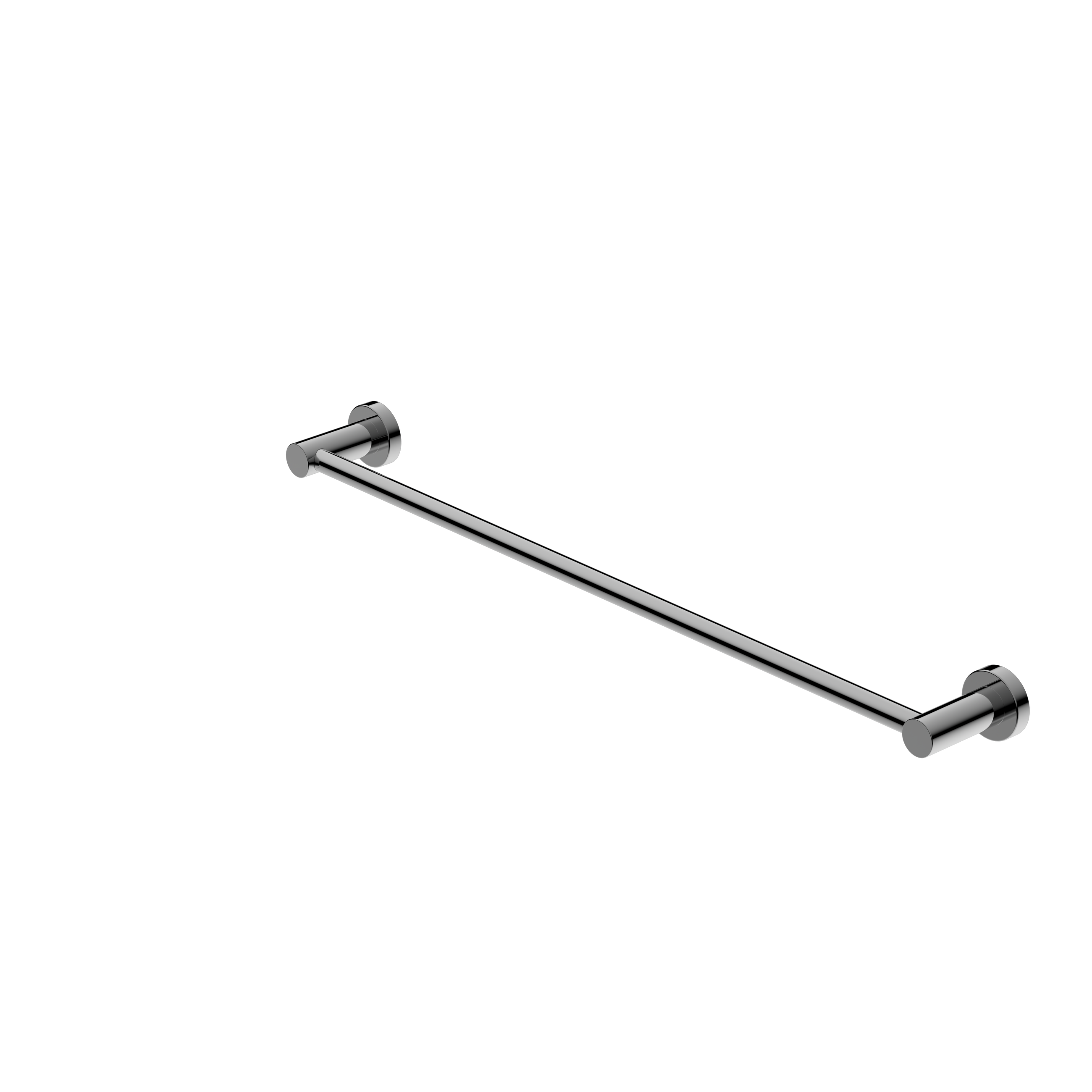 Mecca Single Towel Rail 600mm Chrome