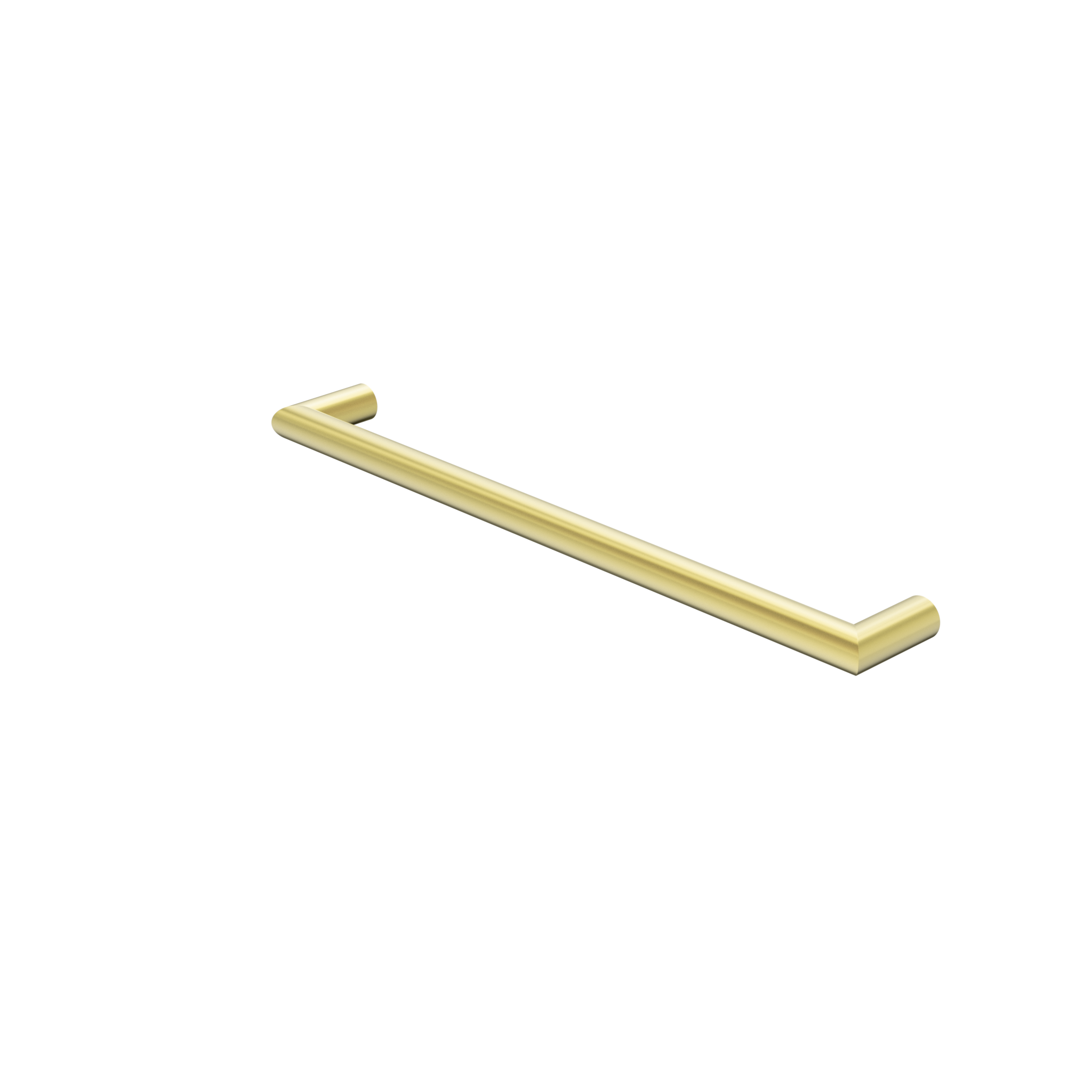 Mecca 240V Single Heated Towel Rail Brushed Gold