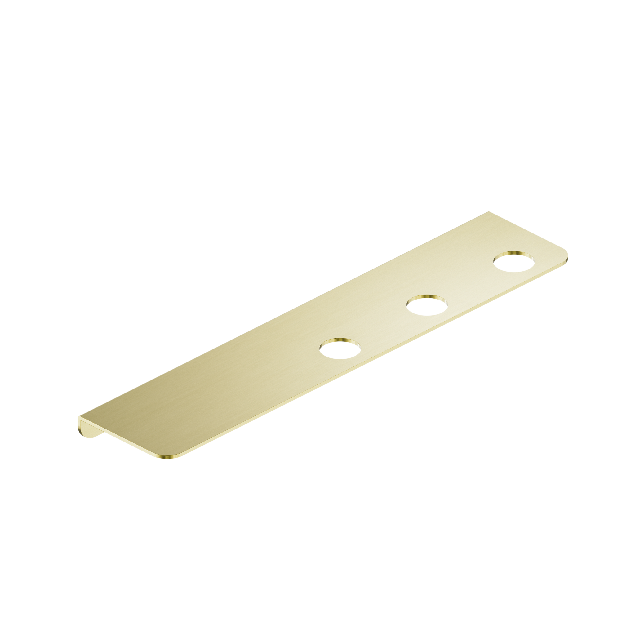 Mecca Triple Soap Bottle Holder With Shelf Brushed Gold