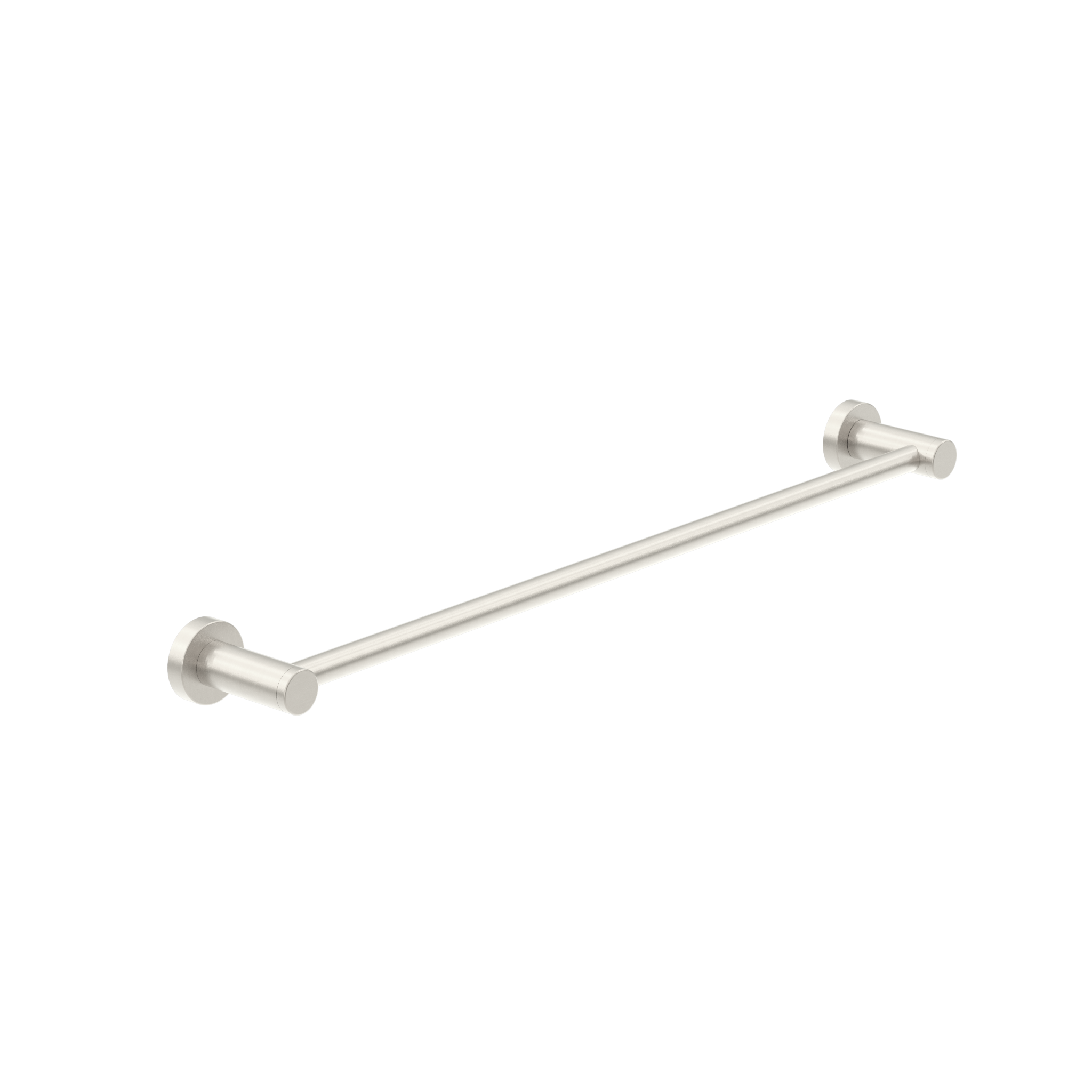 Dolce II Single Towel Rail 600mm Brushed Nickel