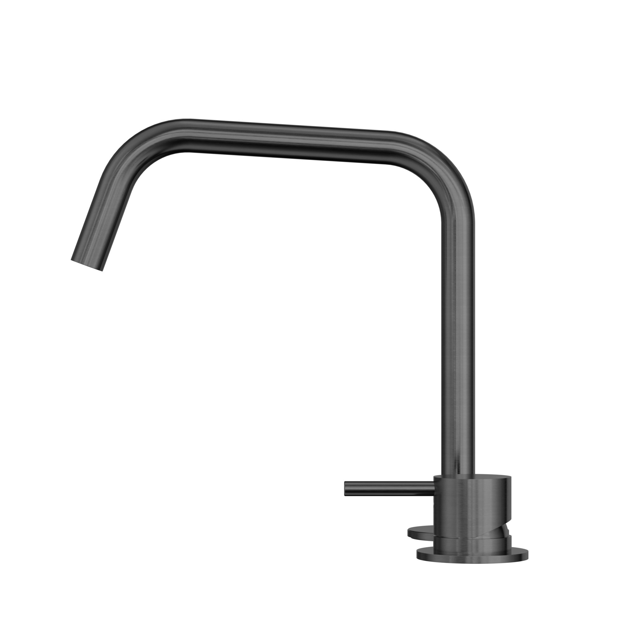 Mecca Hob Bath/Kitchen Mixer Set Edge Spout II Gun Metal