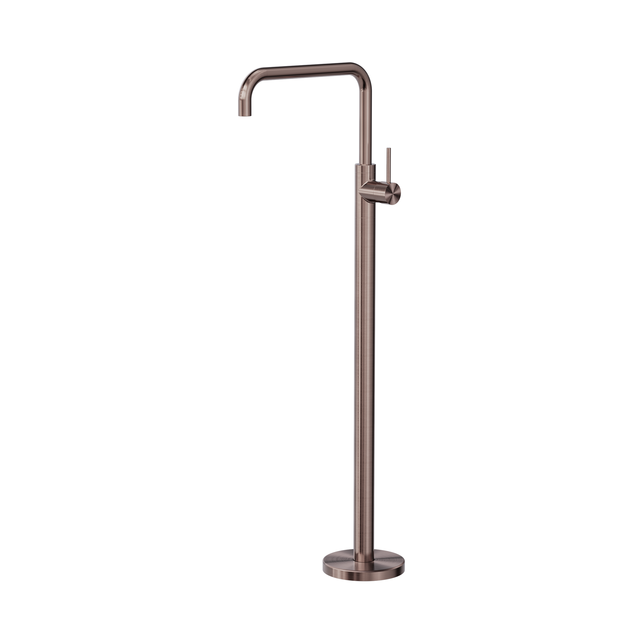 Mecca Freestanding Bath Mixer Square Shape Brushed Bronze