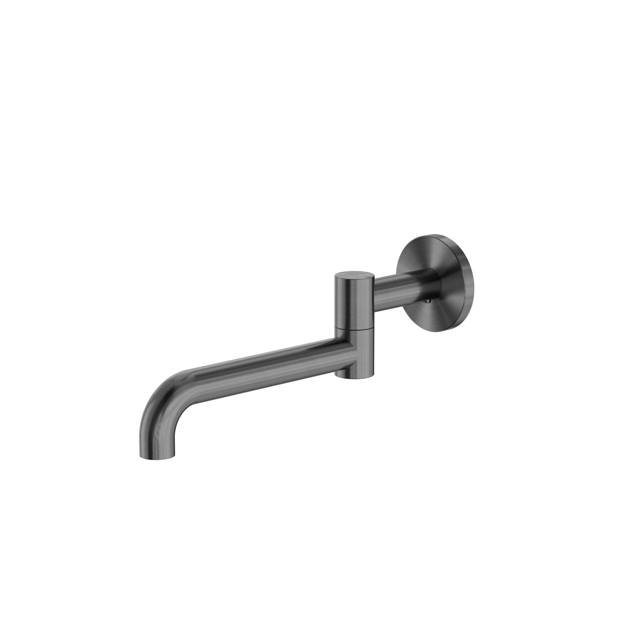 Mecca Wall Mounted Swivel Bath Spout Only 225mm Gun Metal