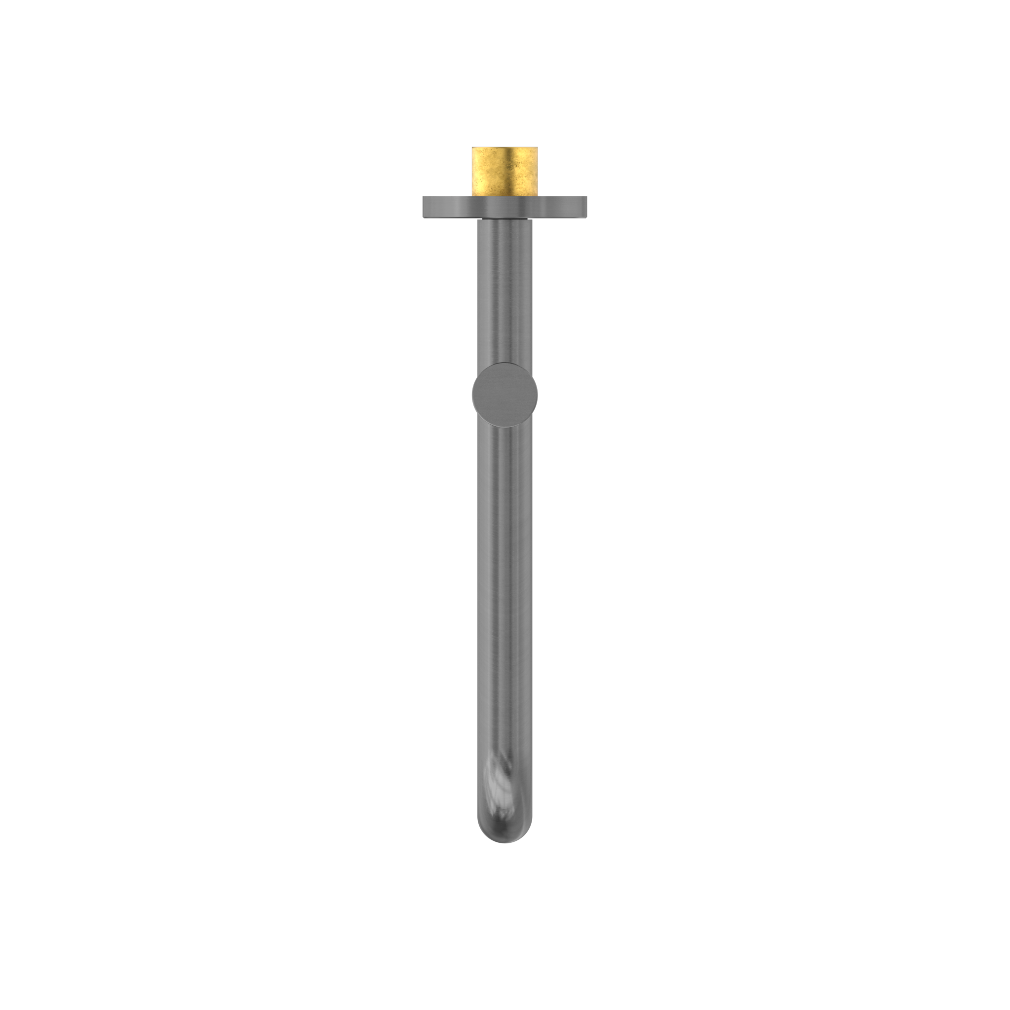 Mecca Wall Mounted Swivel Bath Spout Only 225mm Gun Metal