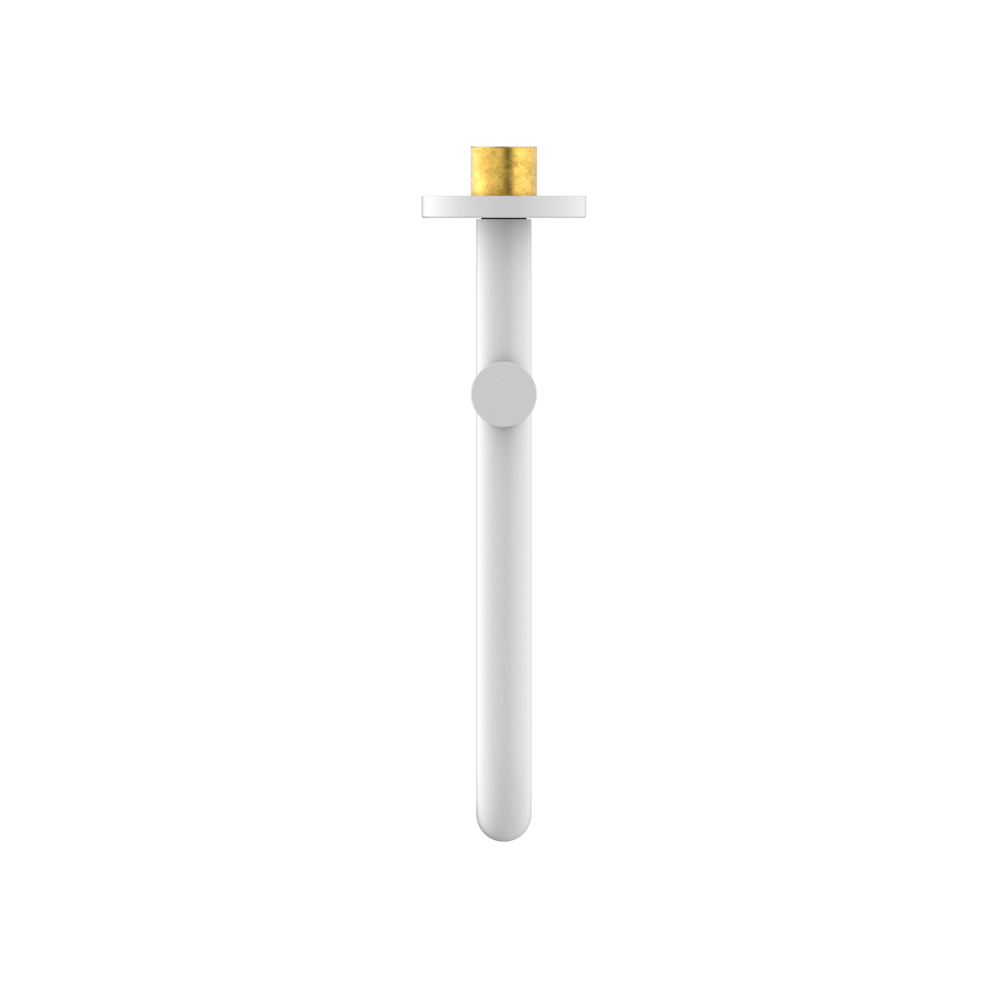 Mecca Wall Mounted Swivel Bath Spout Only 225mm Matte White