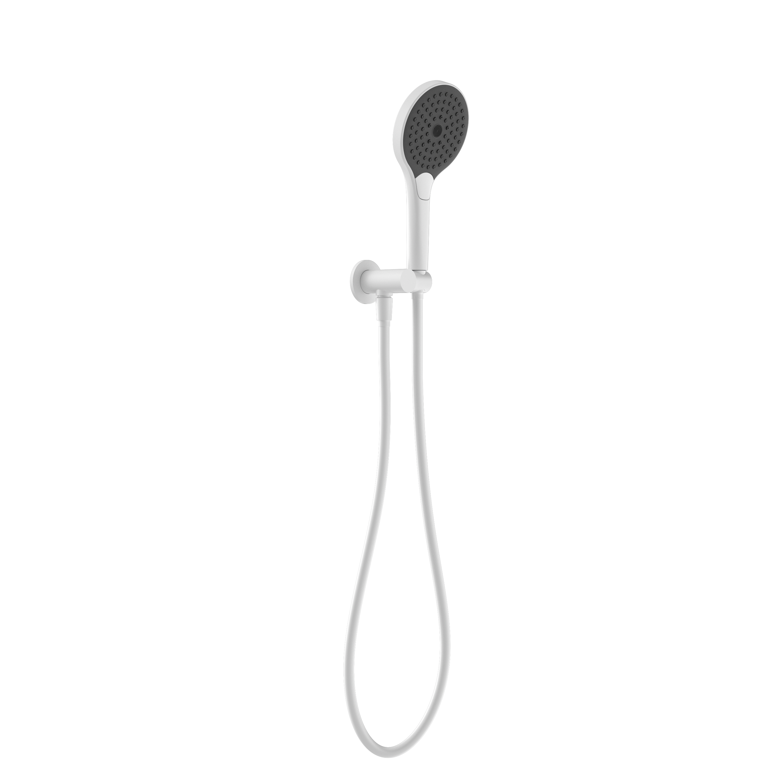 Mecca Shower On Bracket With Air Shower II Matte White