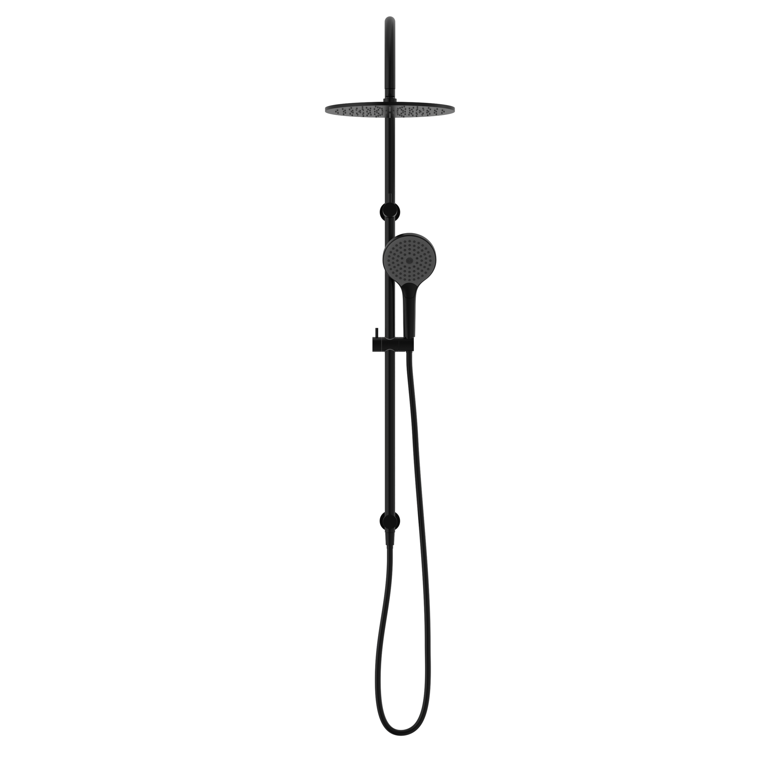 Mecca Twin Shower With Air Shower II Matte Black