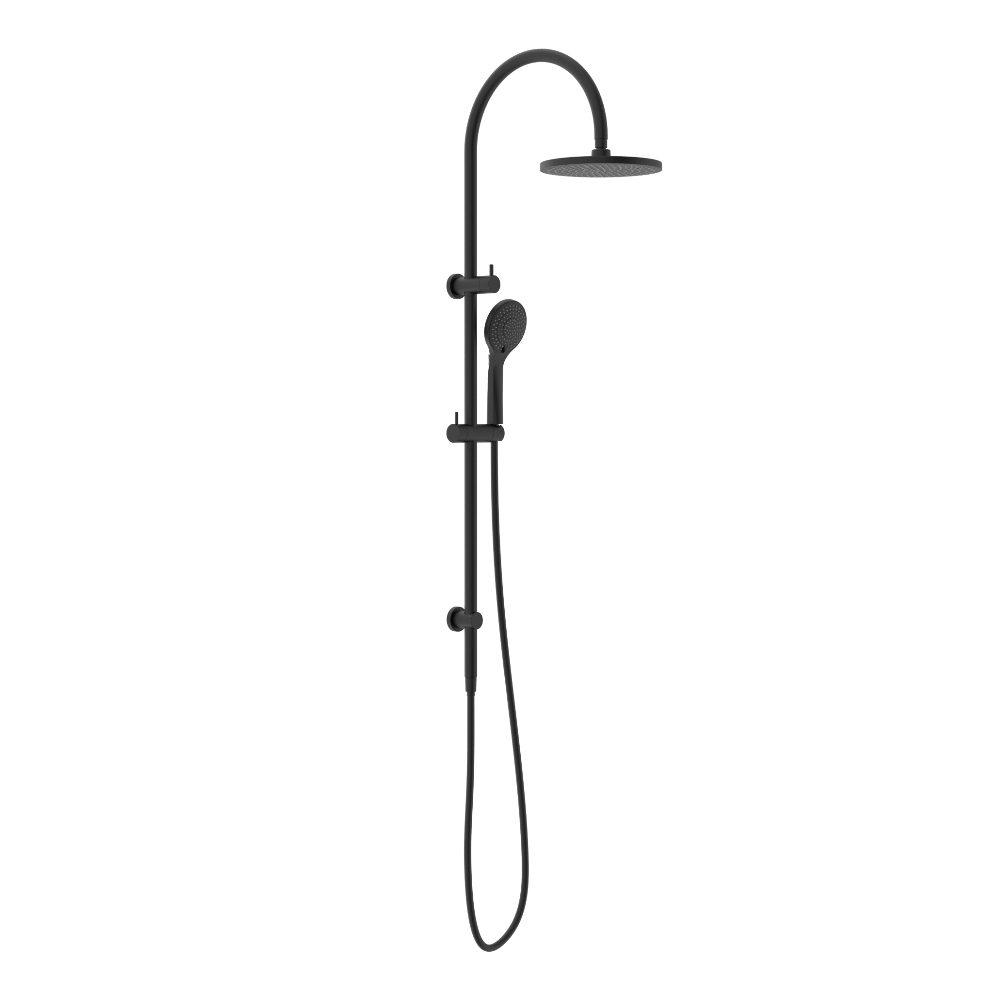 Mecca Twin Shower With Air Shower Matte Black