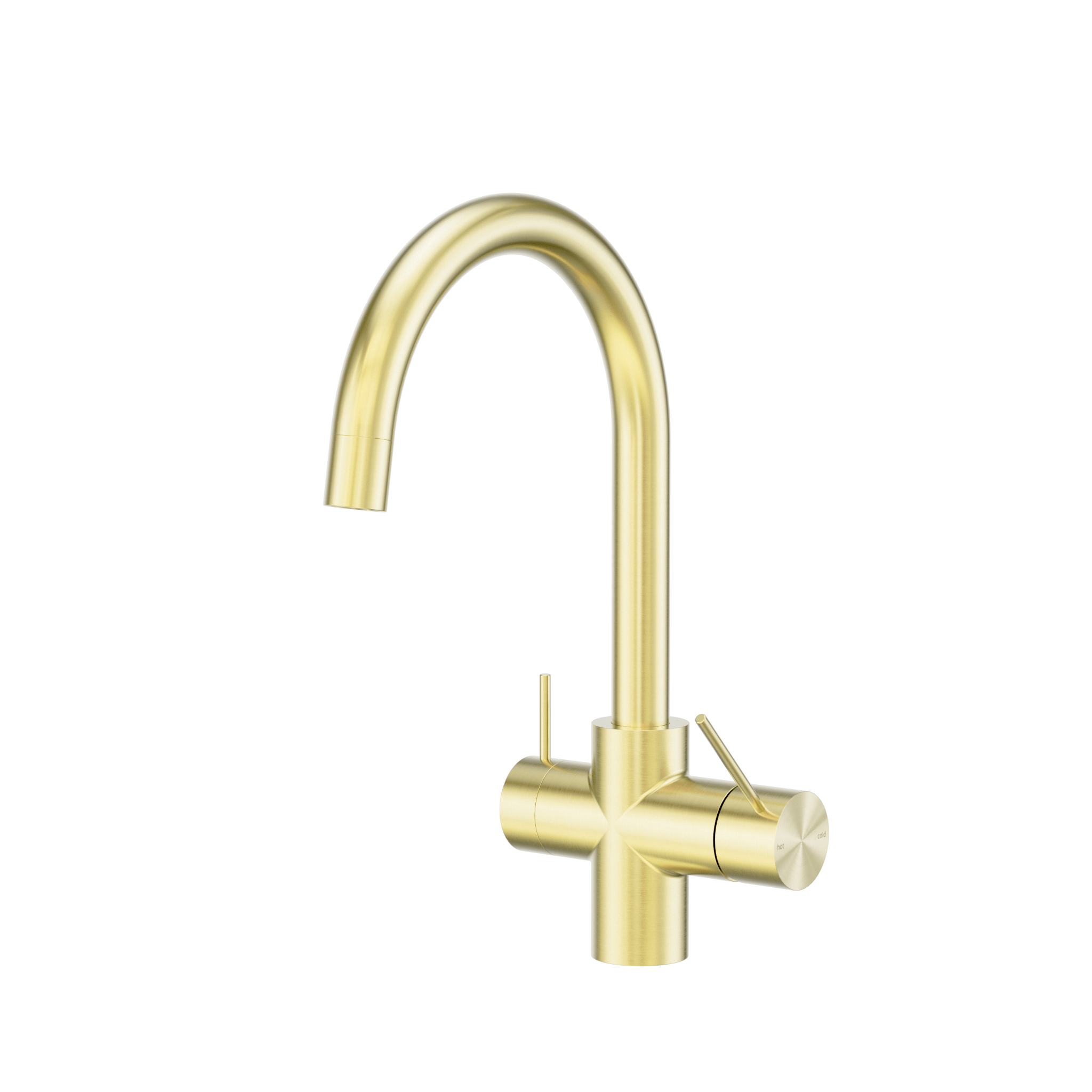 Mecca 3 Way Filtered Mixer Tap Brushed Gold