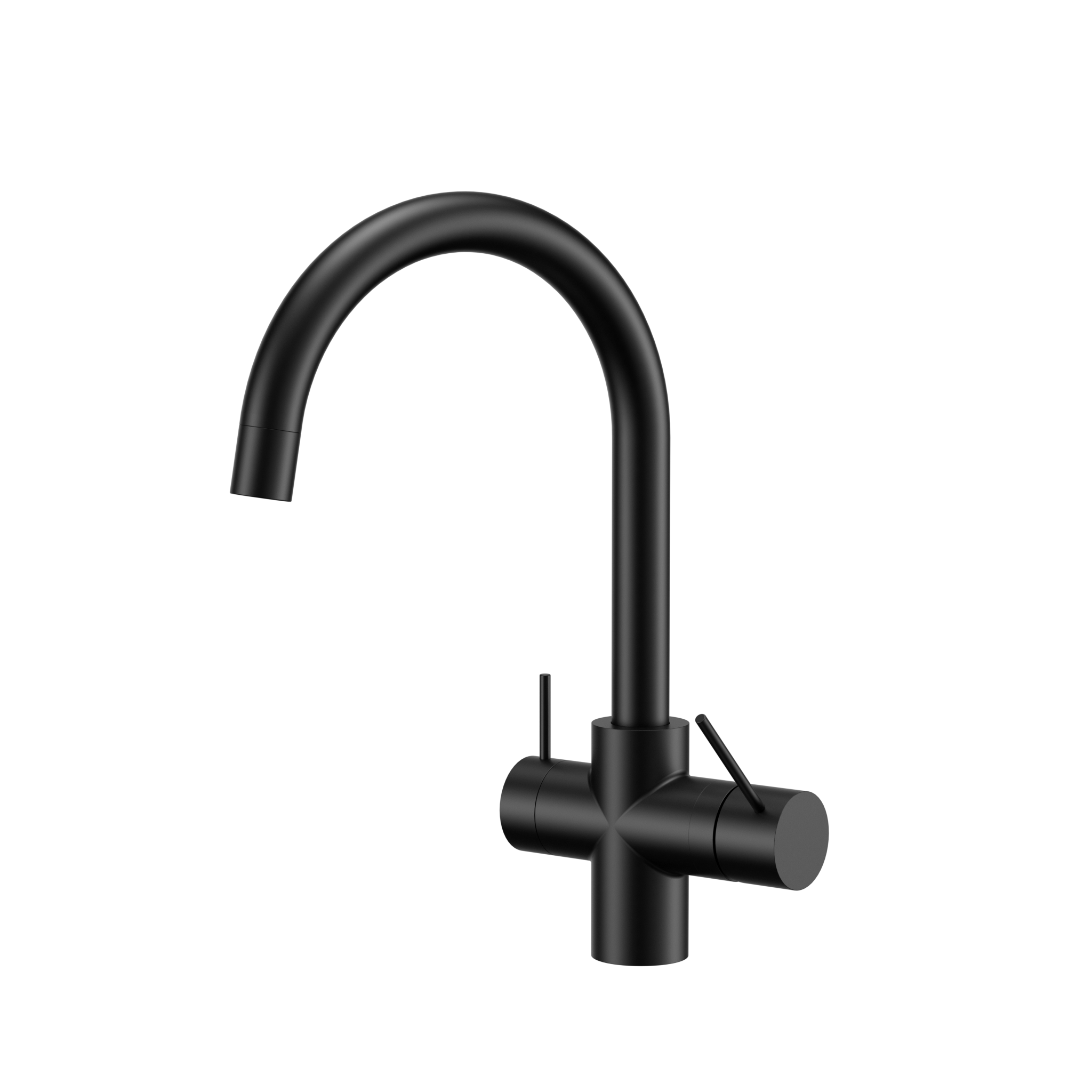Mecca 3 Way Filtered Mixer Tap Matte Black