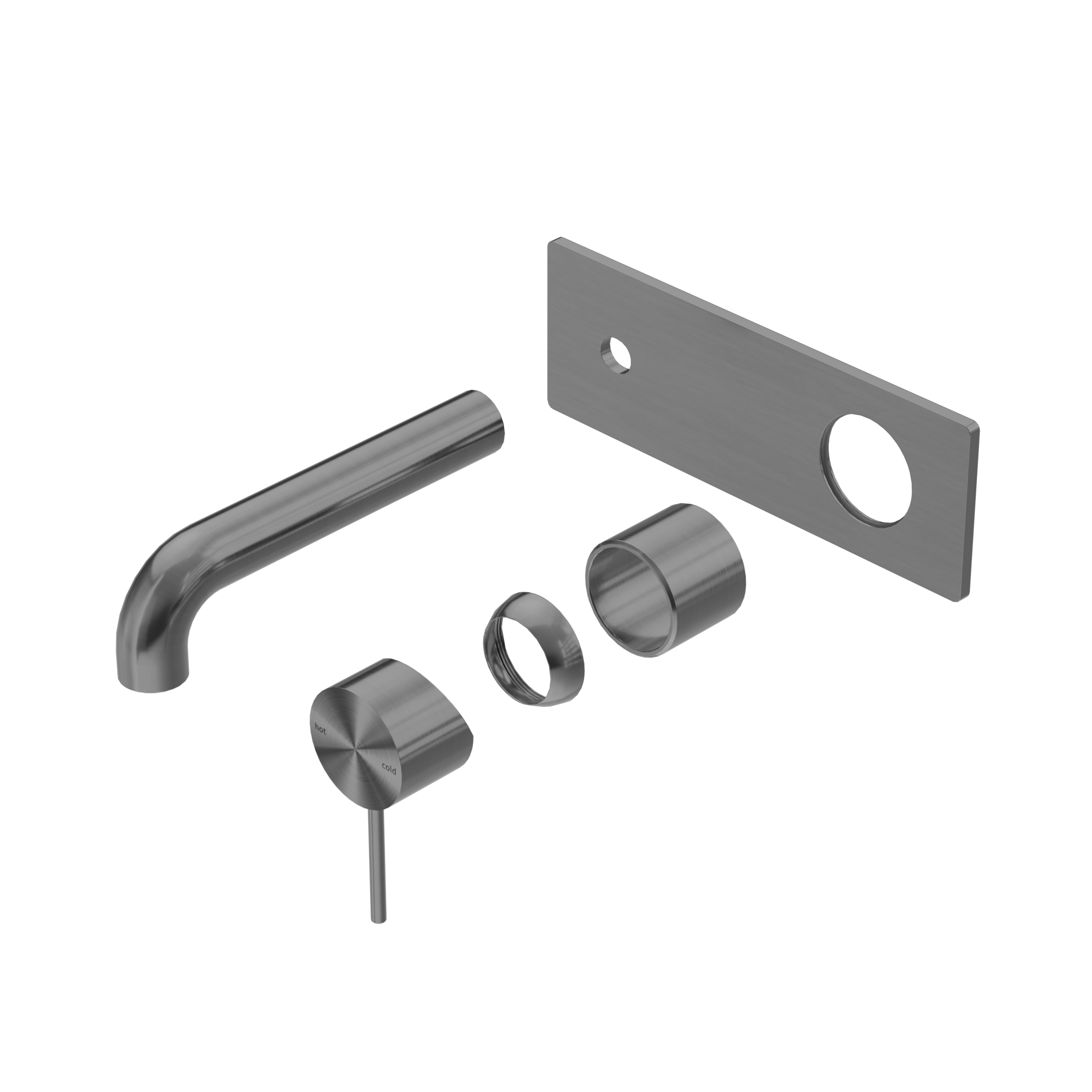 Mecca Wall Basin/Bath Mixer 160mm Trim Kits Only Gun Metal