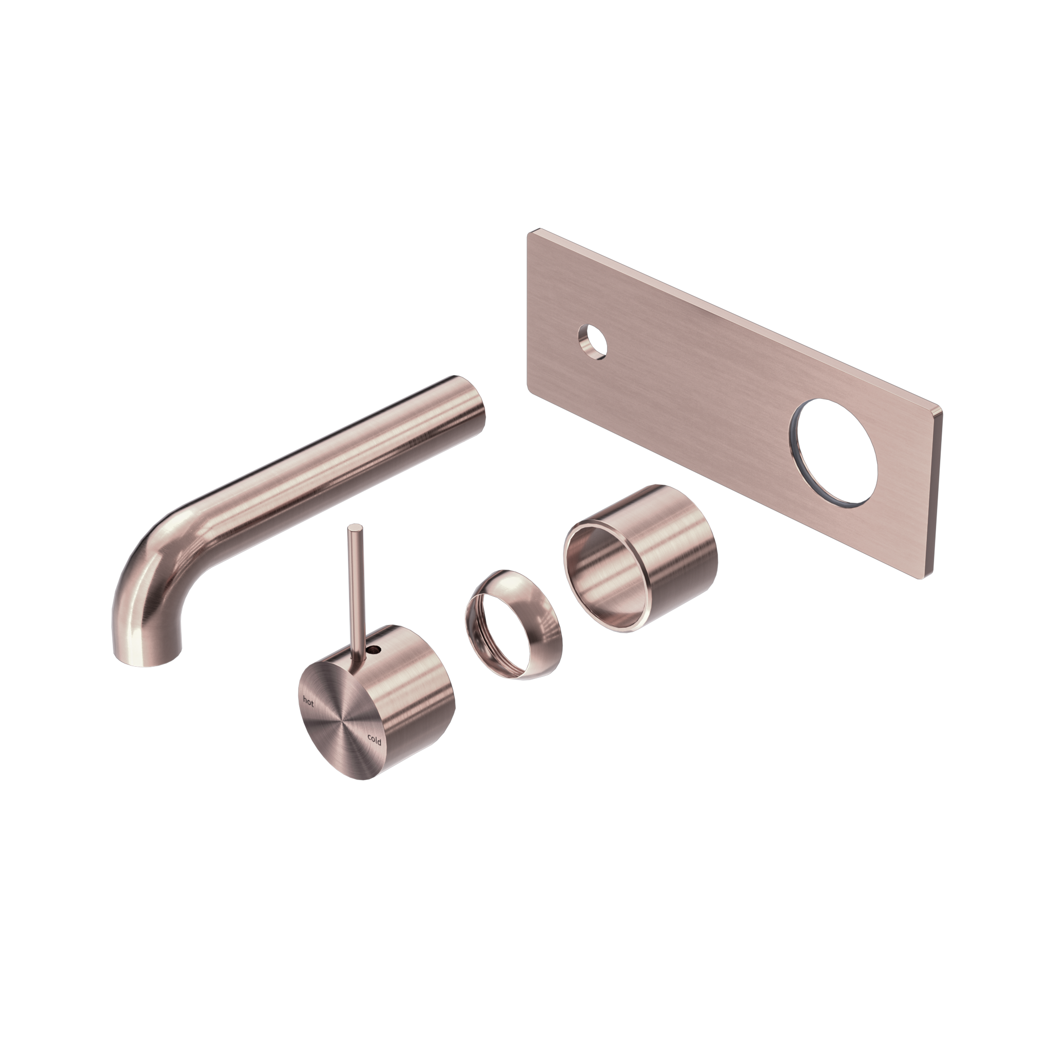 Mecca Wall Basin/Bath Mixer Handle Up 120mm Trim Kits Only Brushed Bronze