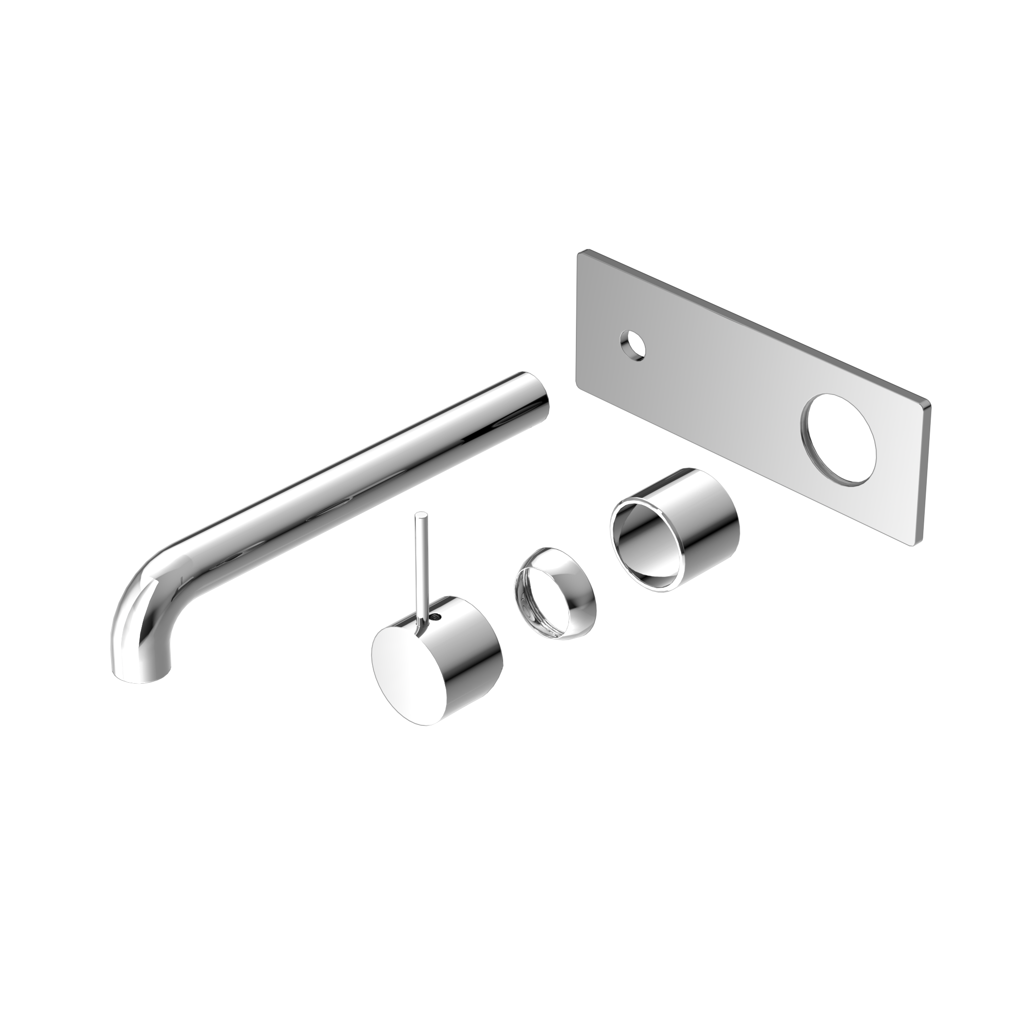 Mecca Wall Basin/Bath Mixer Handle Up 260mm Trim Kits Only Chrome