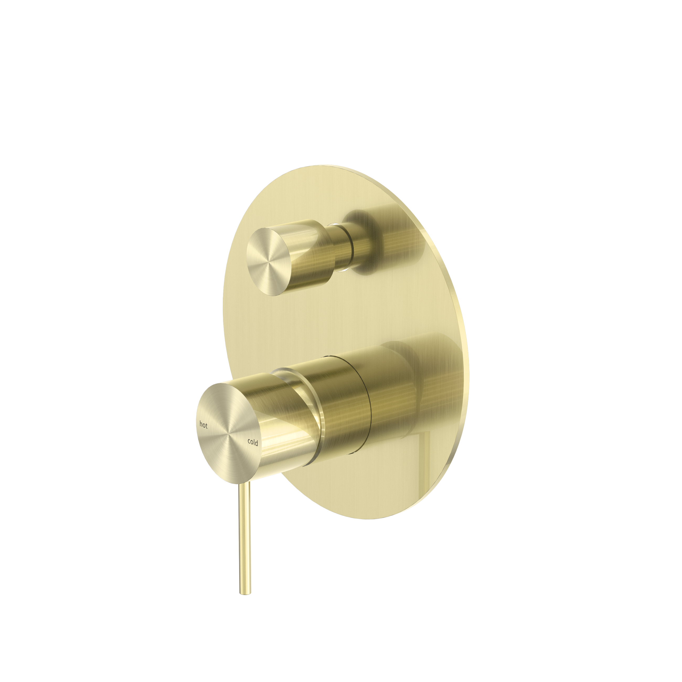 Mecca Shower Mixer With Diverter Brushed Gold