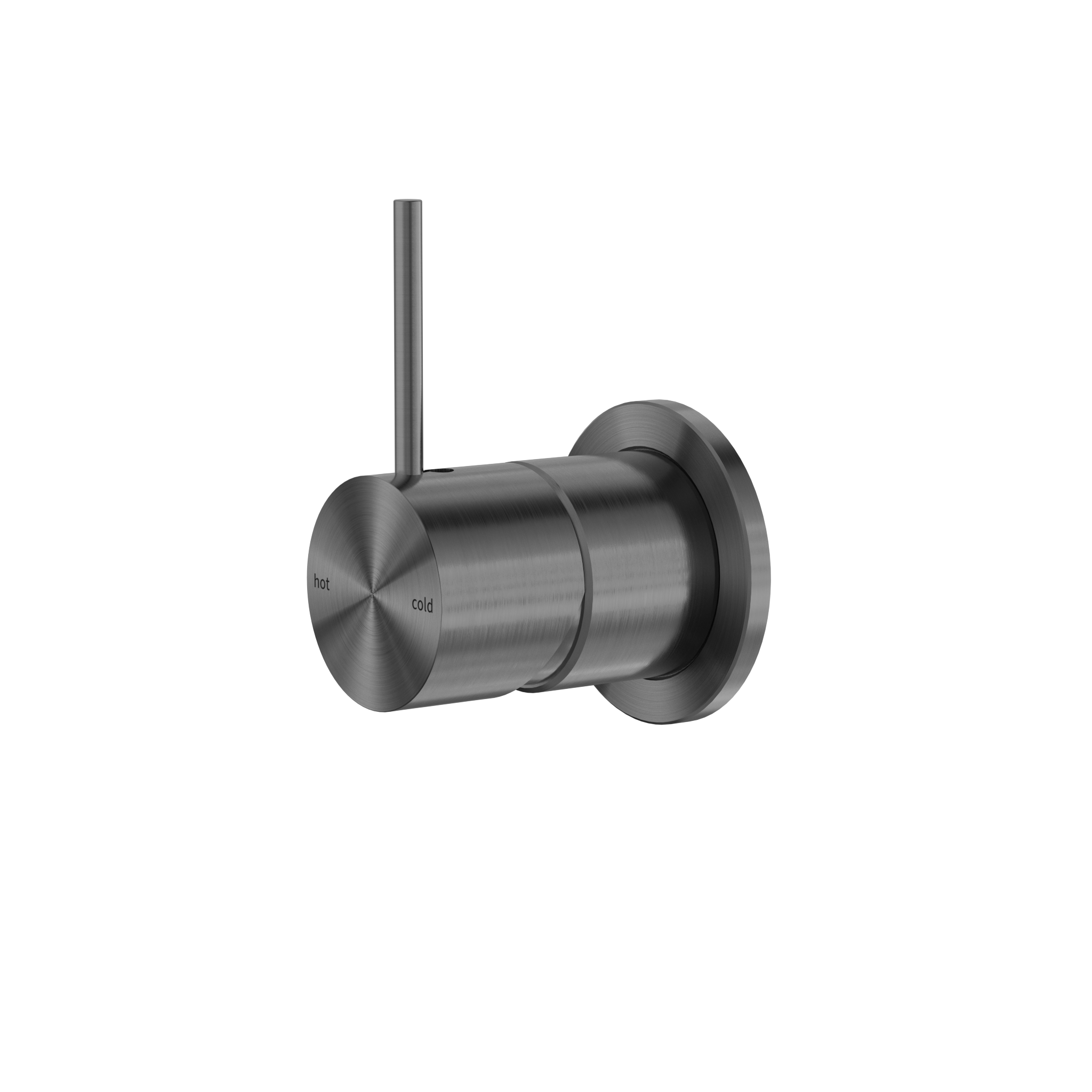 Mecca Shower Mixer 60mm Handle Up Plate Gun Metal