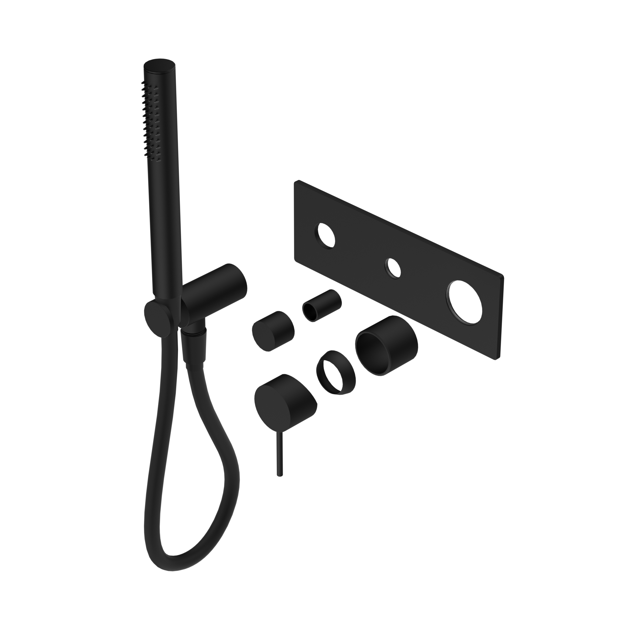 Mecca Shower Mixer Diverter System Trim Kits Only Matte Black