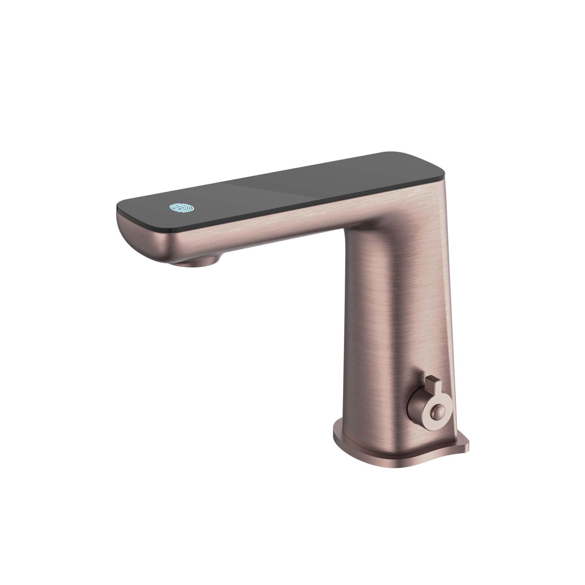 Claudia Sensor Mixer With Black Top Display Brushed Bronze