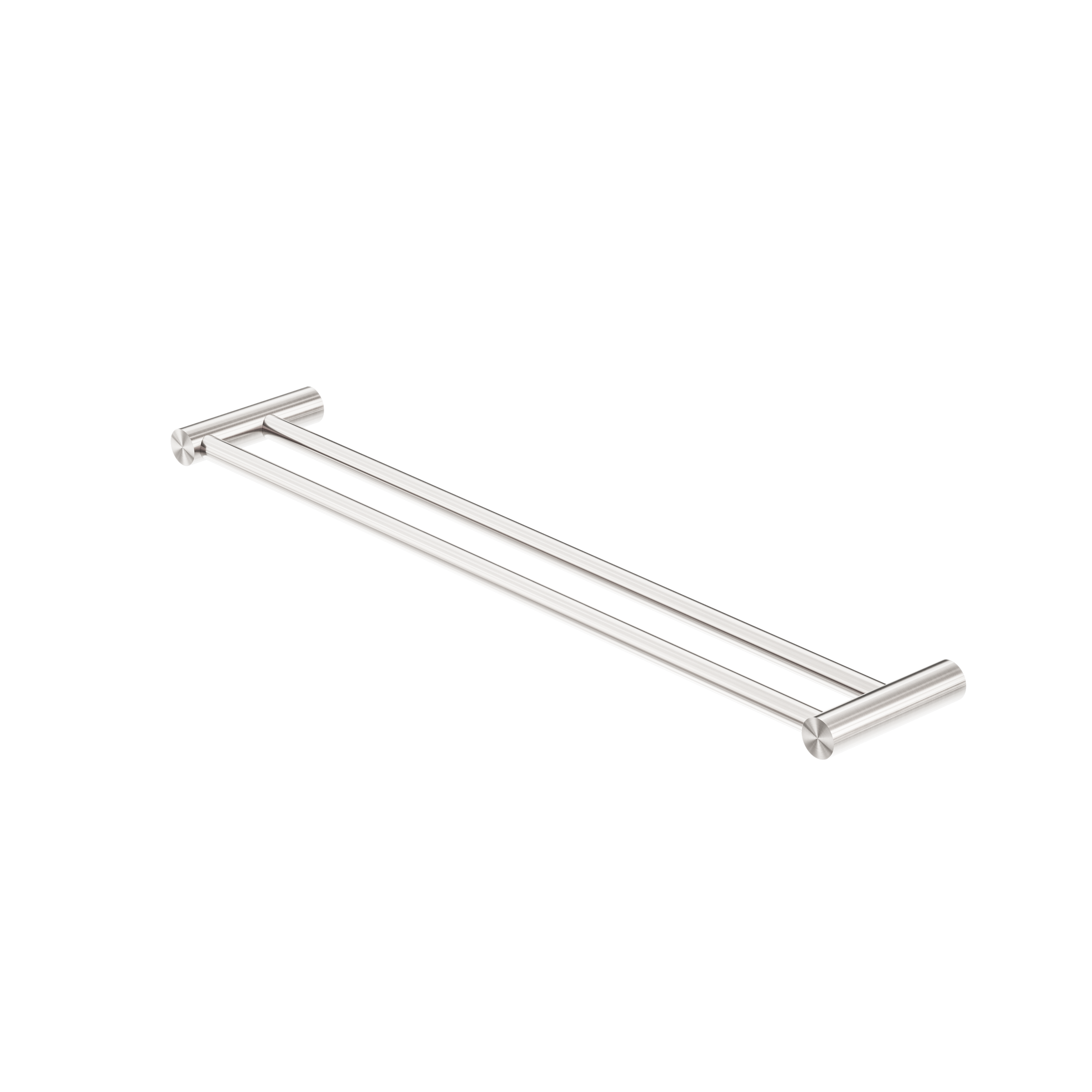 New Mecca Double Towel Rail 600mm Brushed Nickel