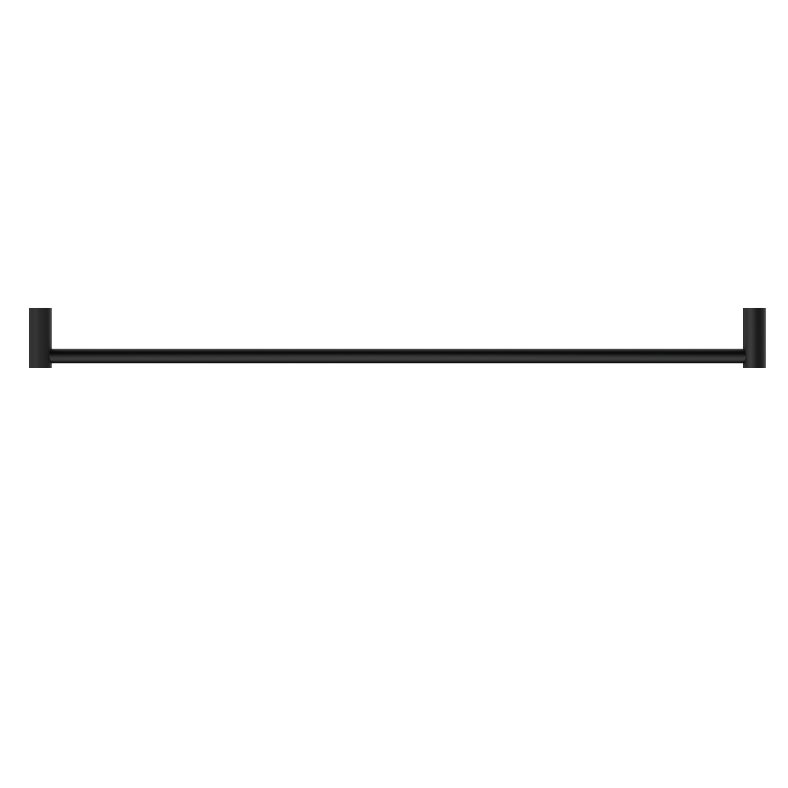 New Mecca Single Towel Rail 800mm Matte Black