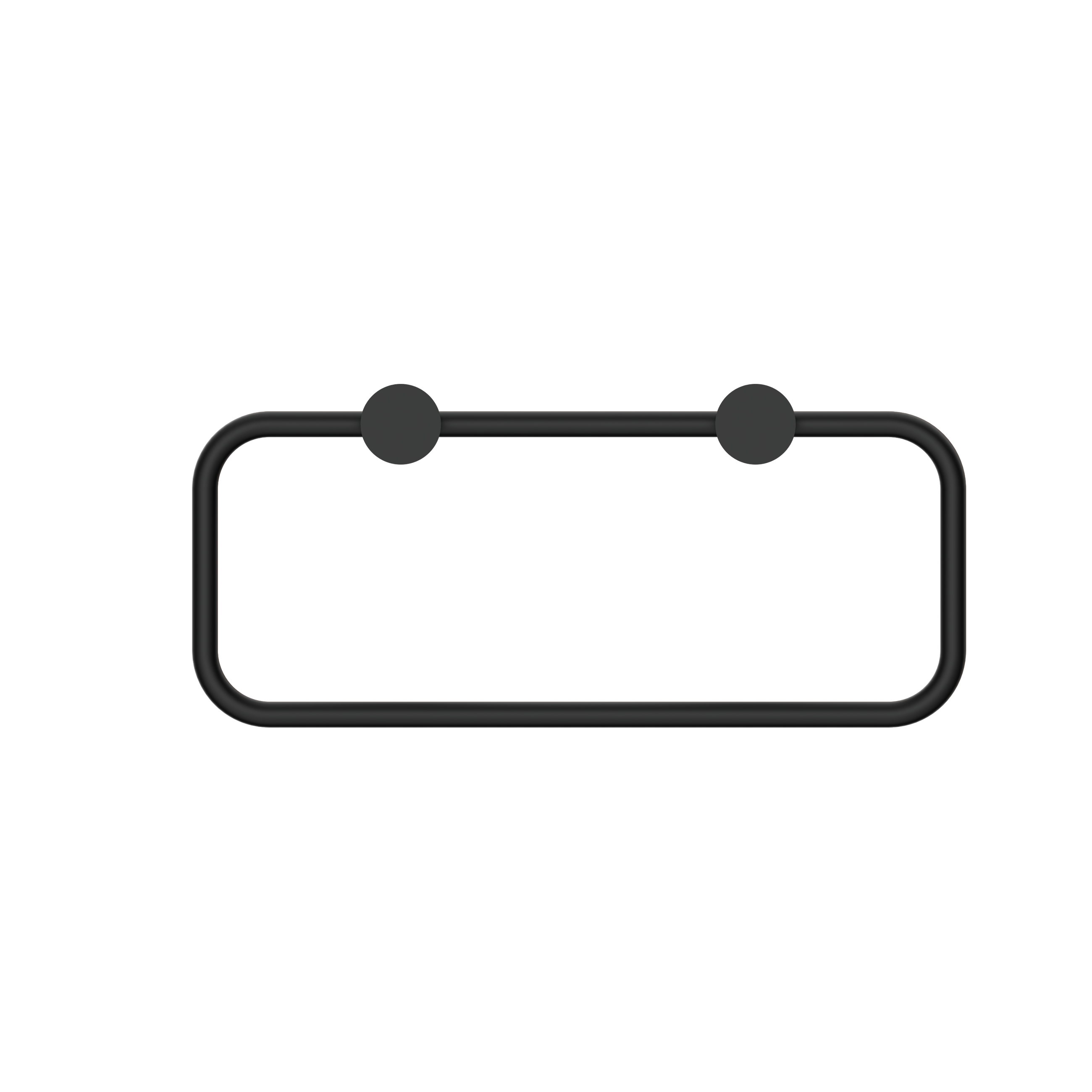 New Mecca Towel Ring Matte Black