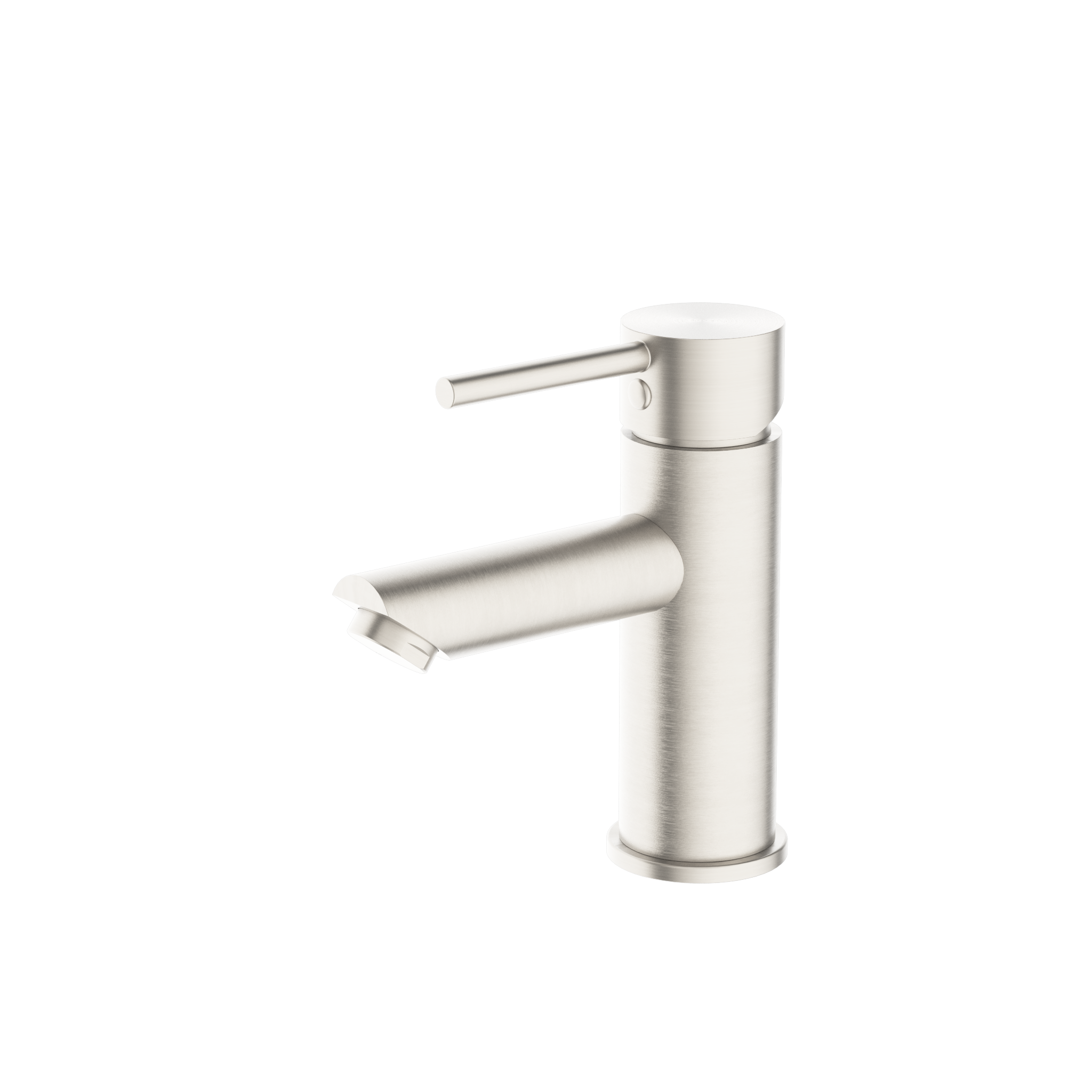 Dolce Basin Mixer Straight Spout Brushed Nickel