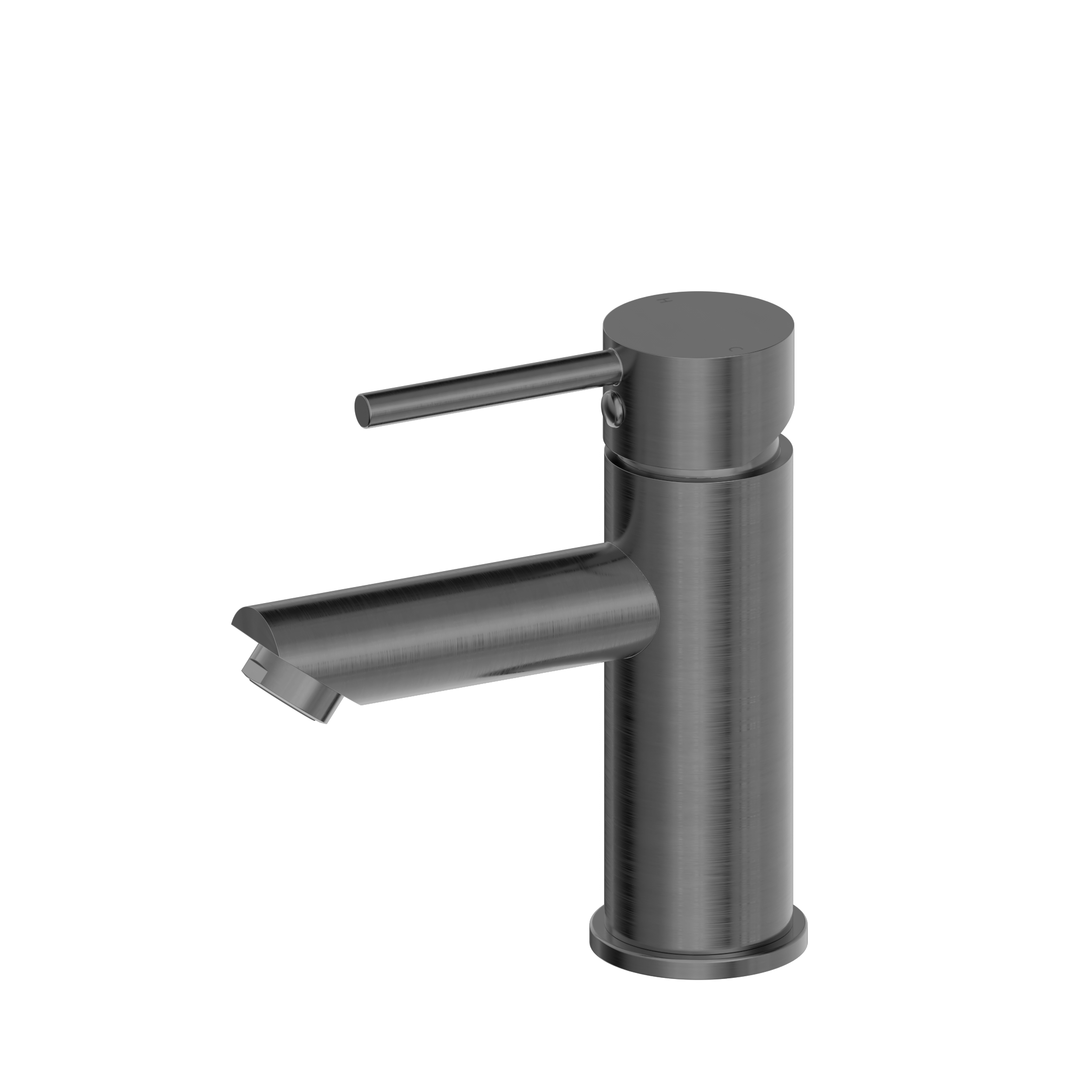 Dolce Basin Mixer Straight Spout Gun Metal