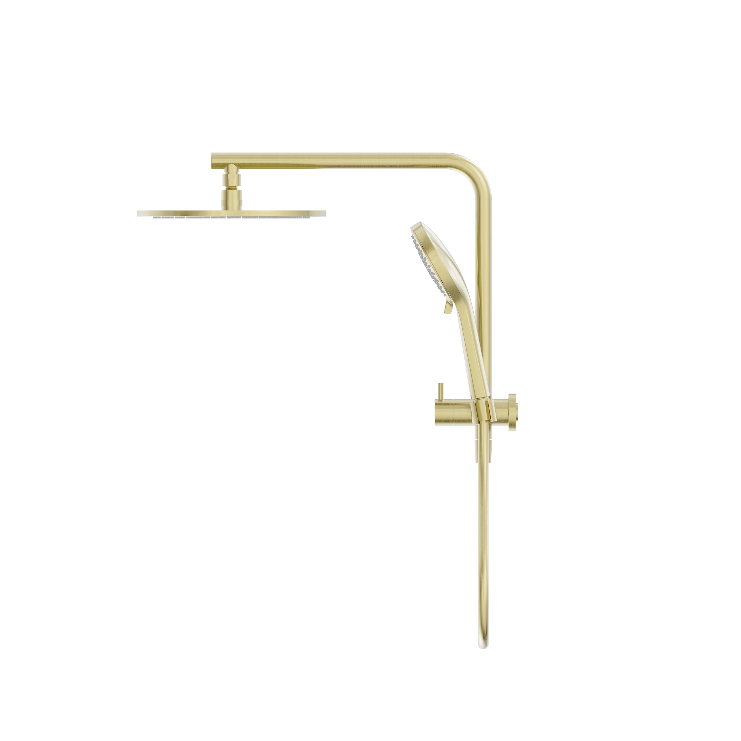 Mecca 2 In 1 Twin Shower Brushed Gold