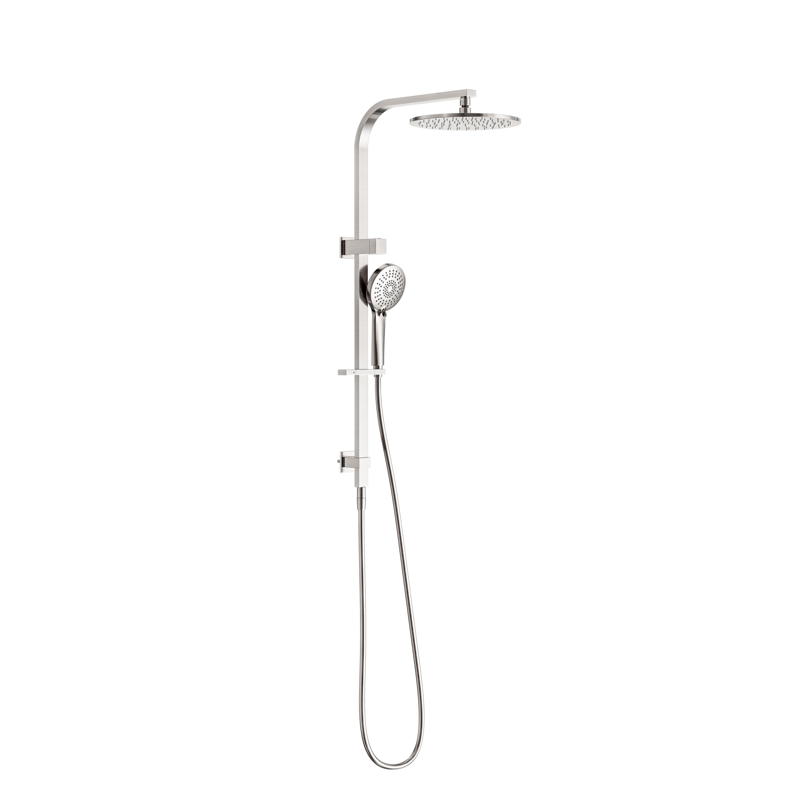 Bianca Twin Shower Brushed Nickel