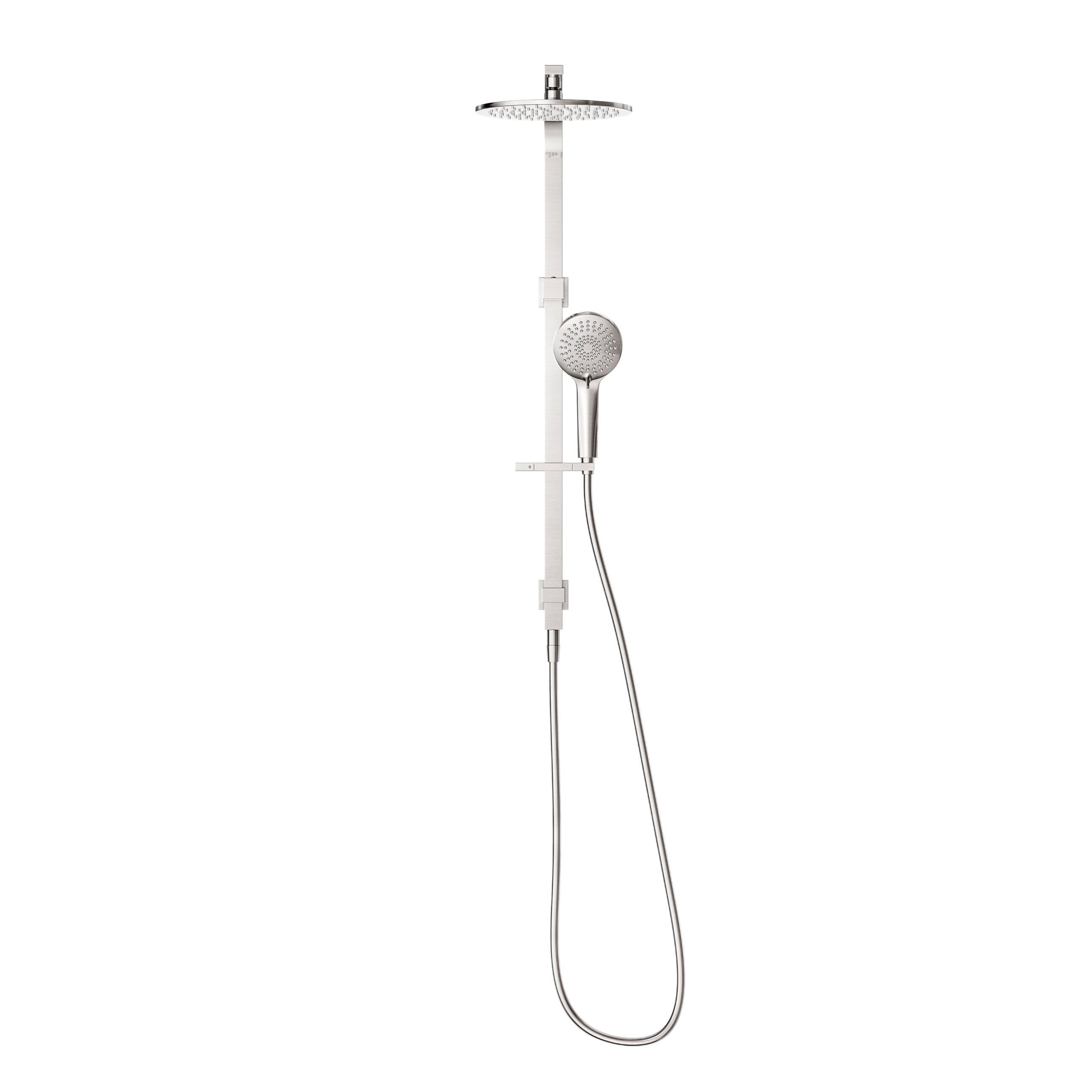 Bianca Twin Shower Brushed Nickel