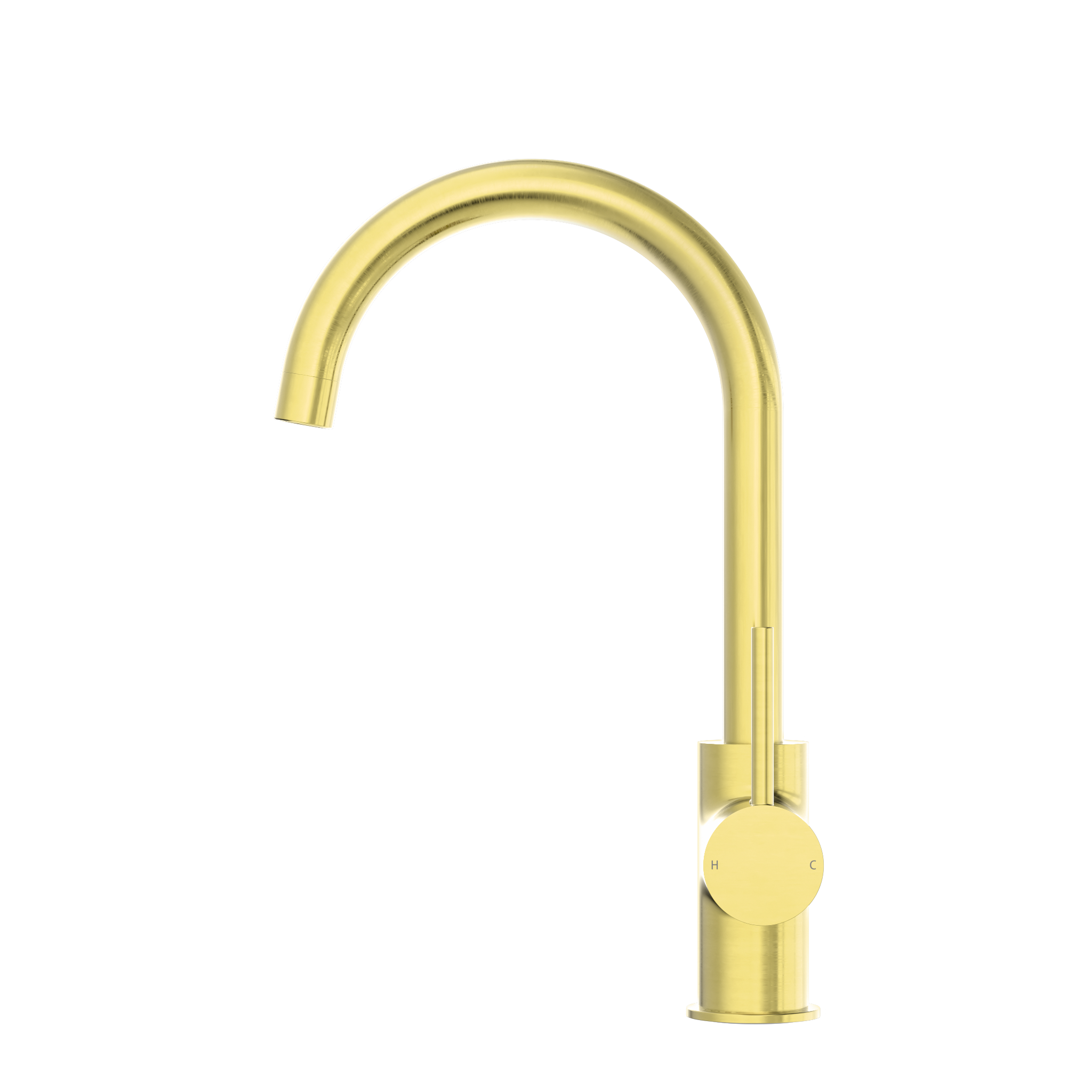 Dolce Kitchen Mixer Gooseneck Brushed Gold