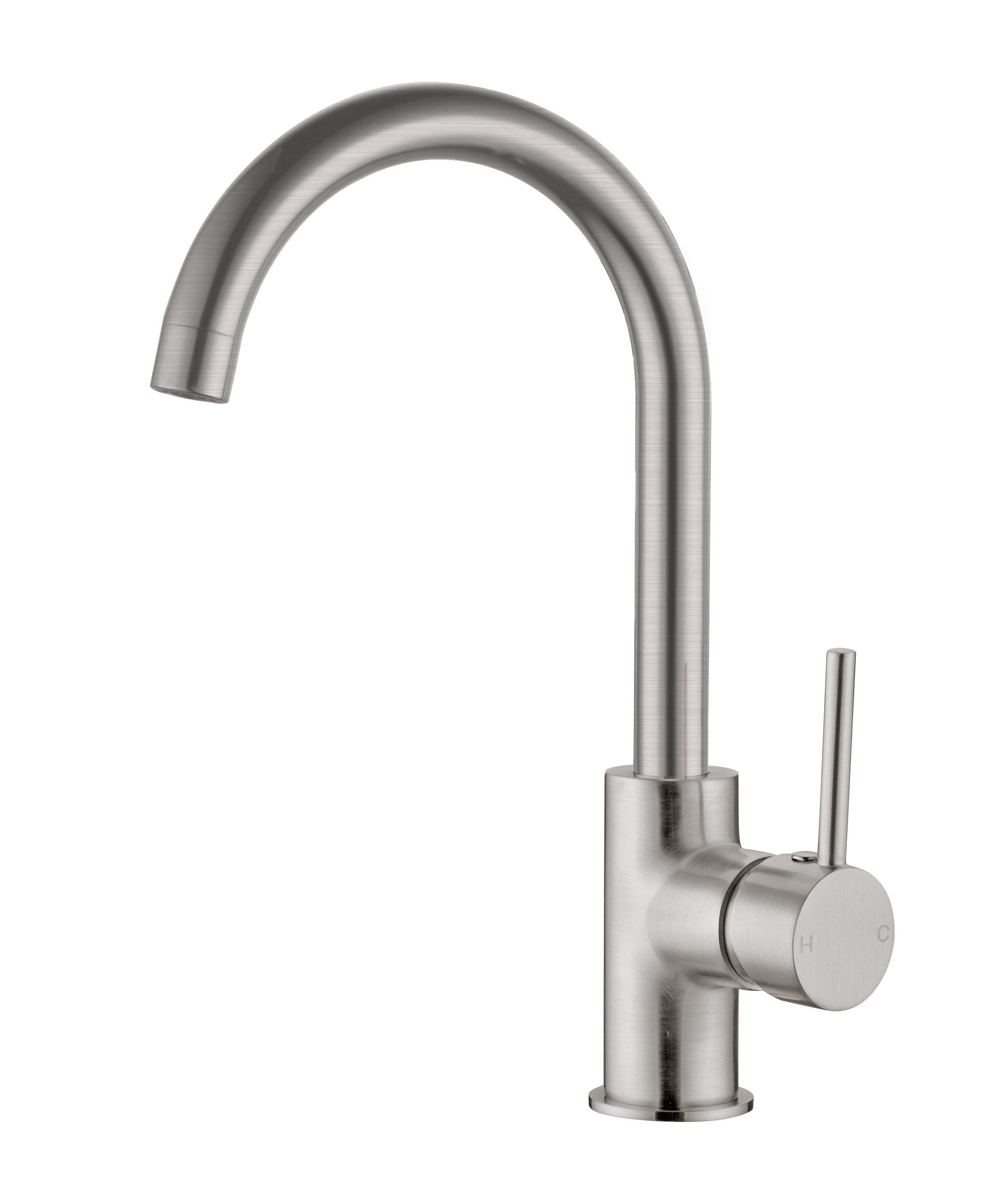 Dolce Kitchen Mixer Gooseneck Brushed Nickel