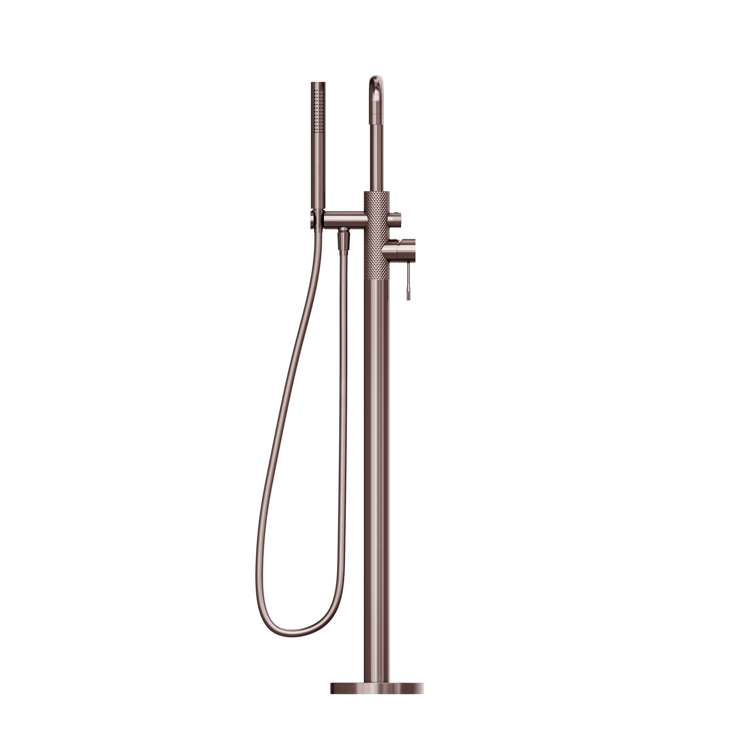 Opal Freestanding Bath Mixer With Hand Shower Brushed Bronze