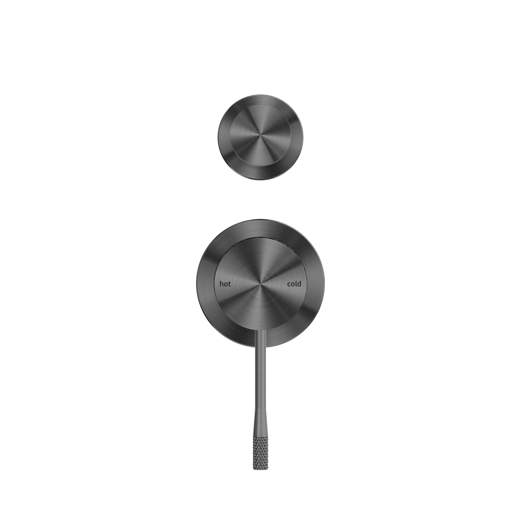 Opal Shower Mixer With Diverter Separate Plate Graphite