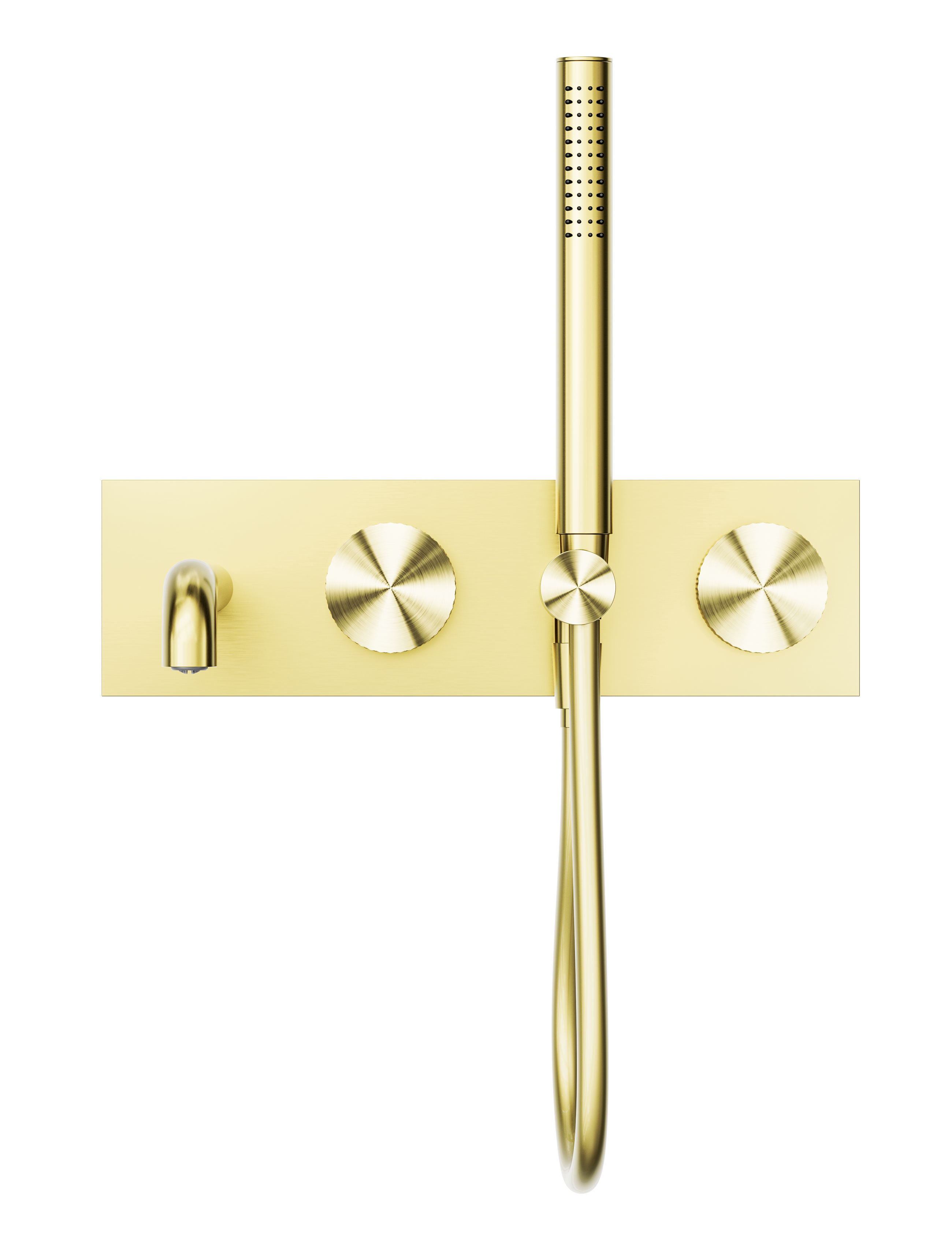 Opal Progressive Shower System With Spout 230mm Brushed Gold
