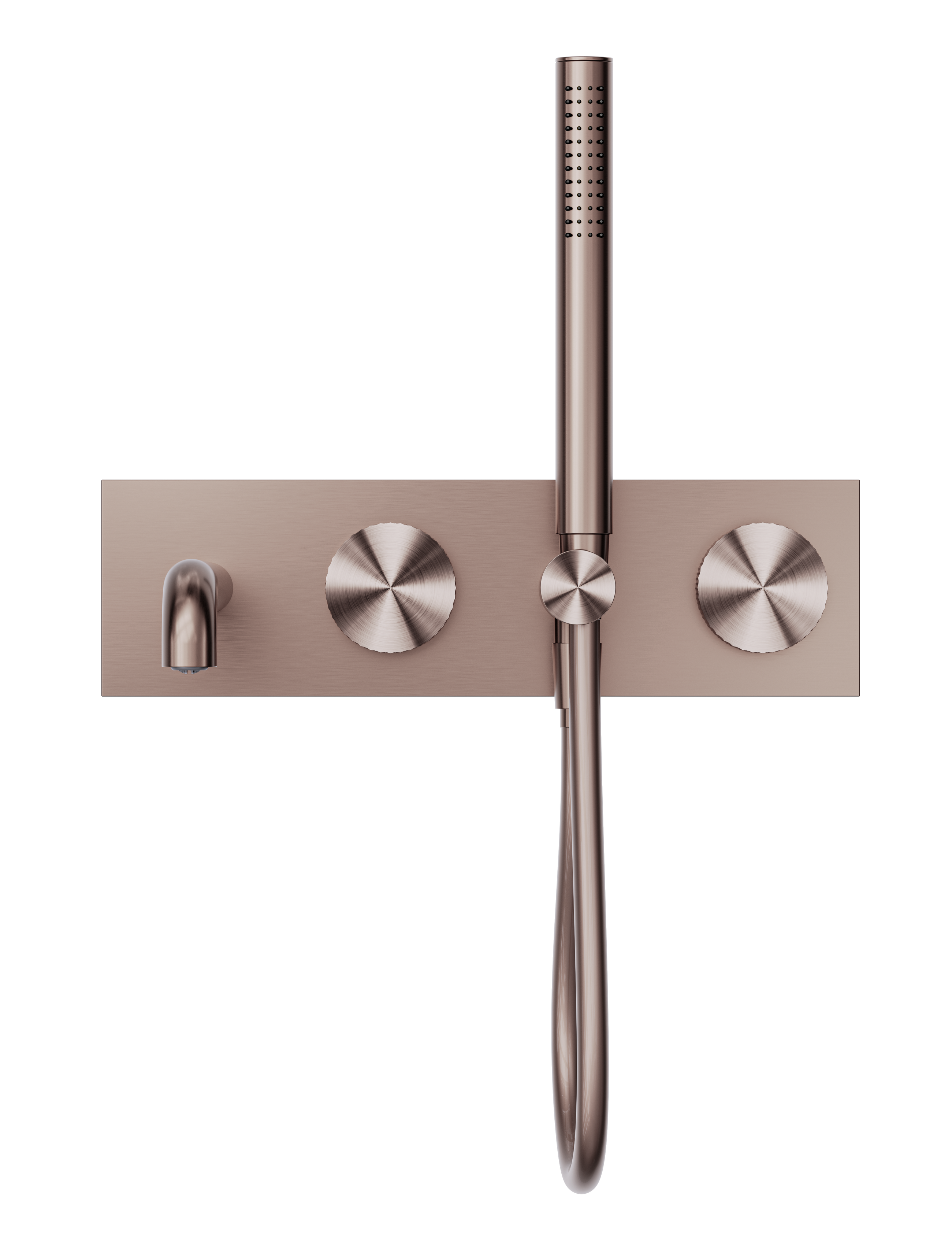 Opal Progressive Shower System With Spout 250mm Brushed Bronze