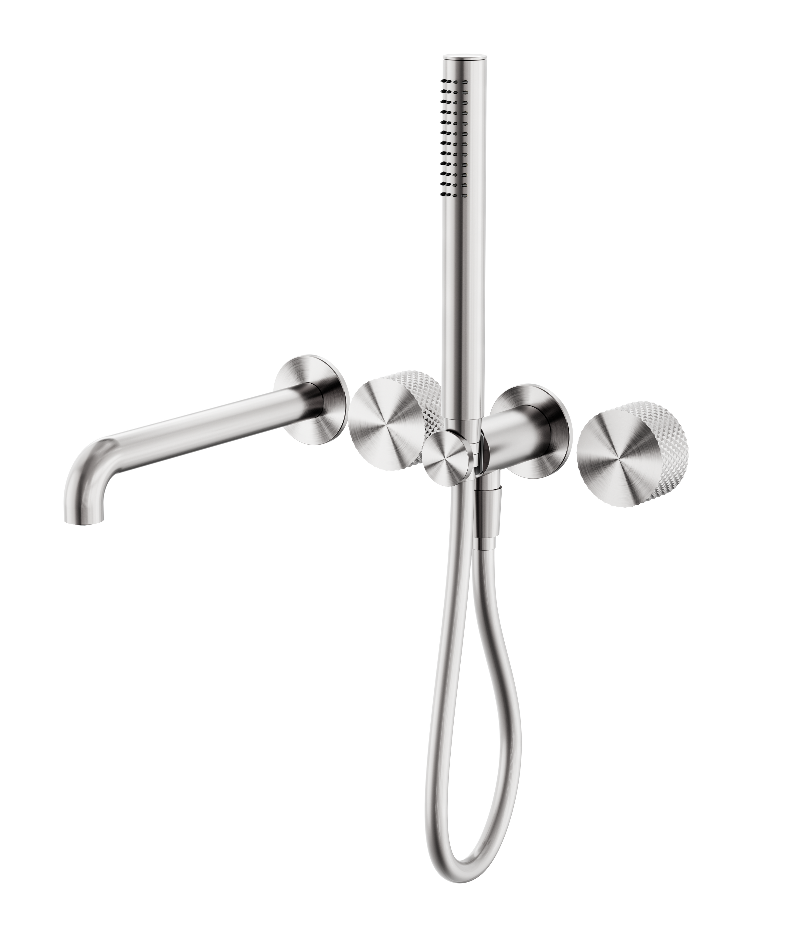 Opal Progressive Shower System Separate Plate With Spout 230mm Brushed Nickel