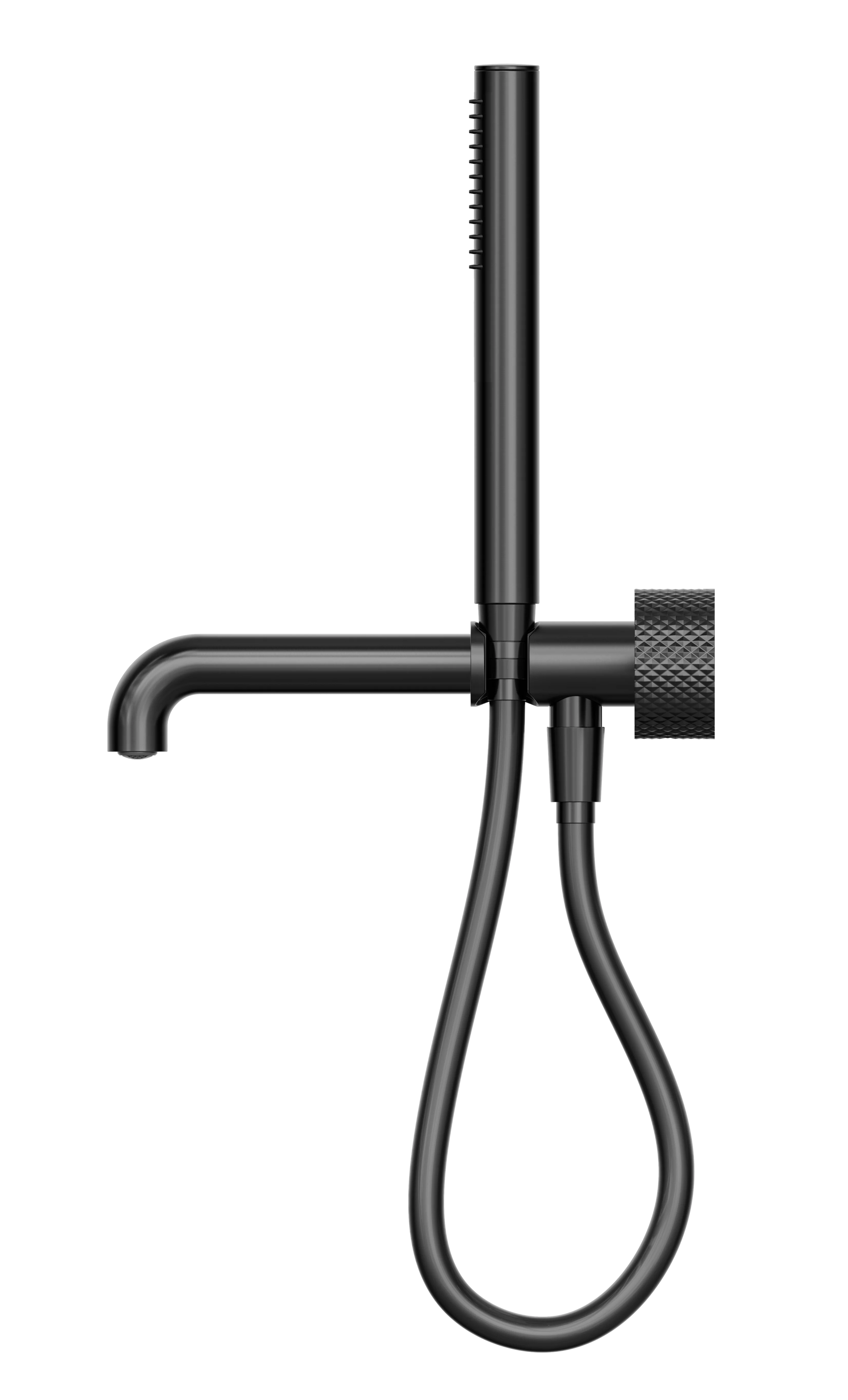 Opal Progressive Shower System Separate Plate With Spout 230mm Graphite